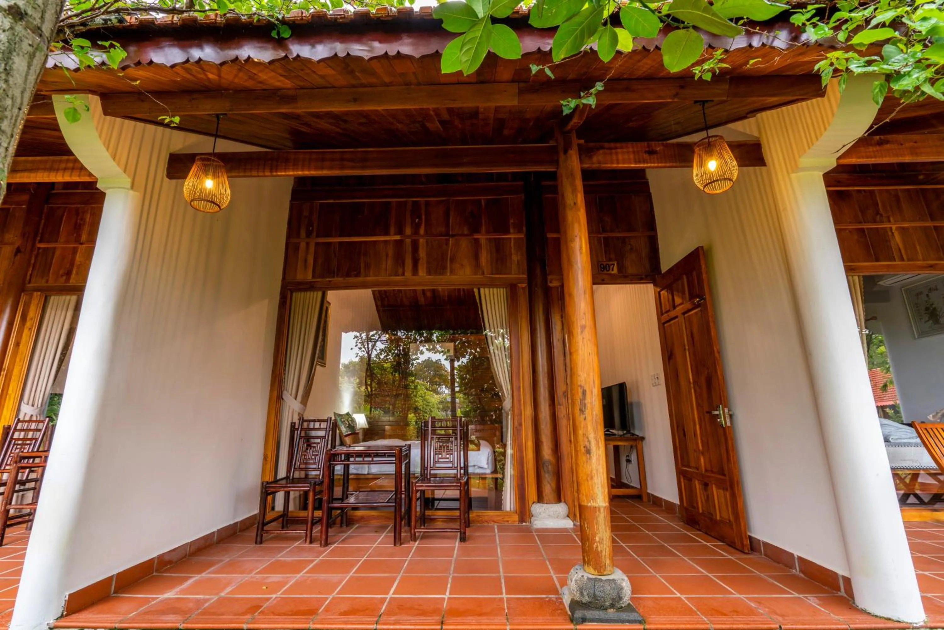 Balcony/Terrace in Maison Du VietNam Resort & Spa