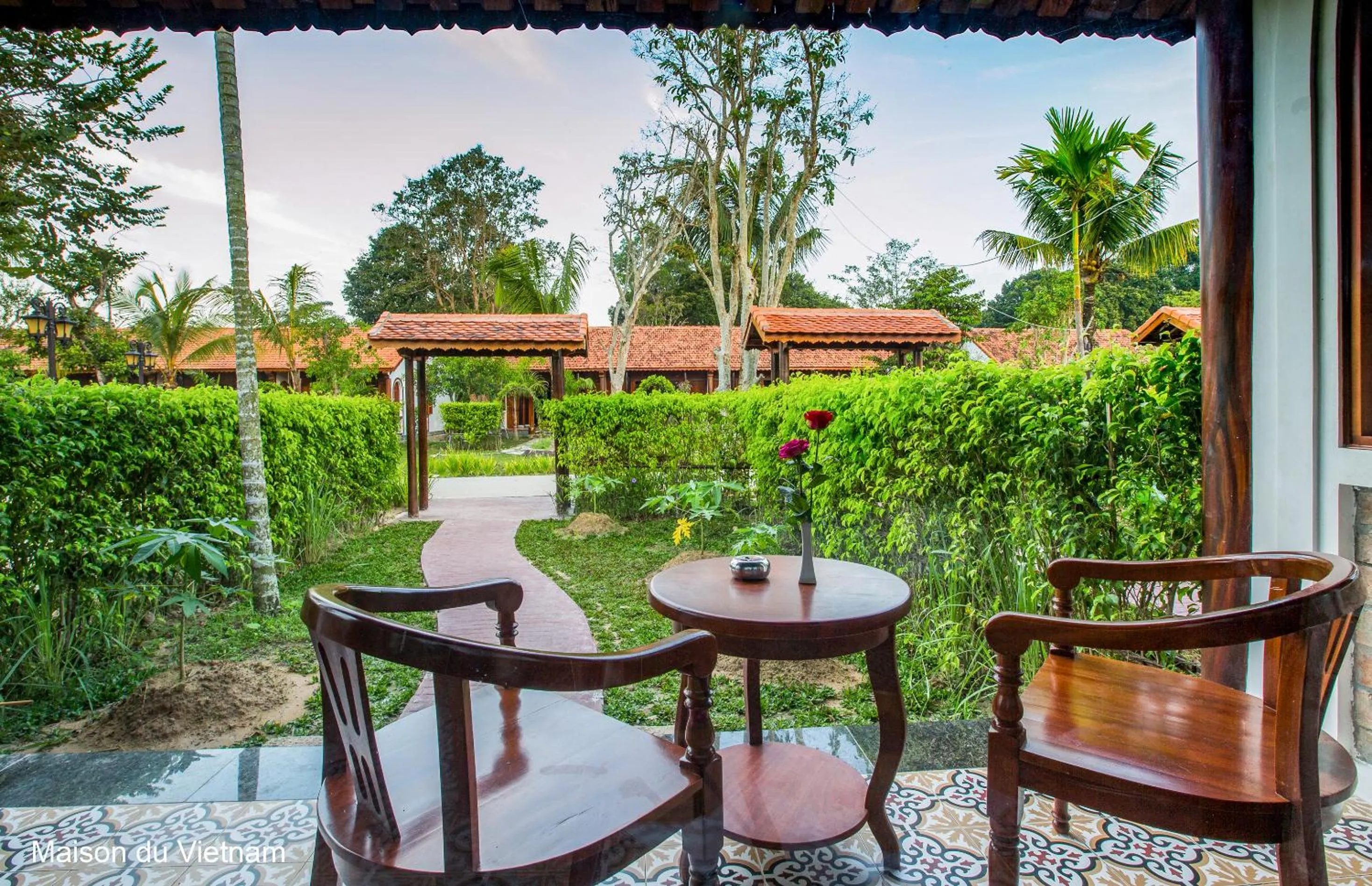 Garden in Maison Du VietNam Resort & Spa