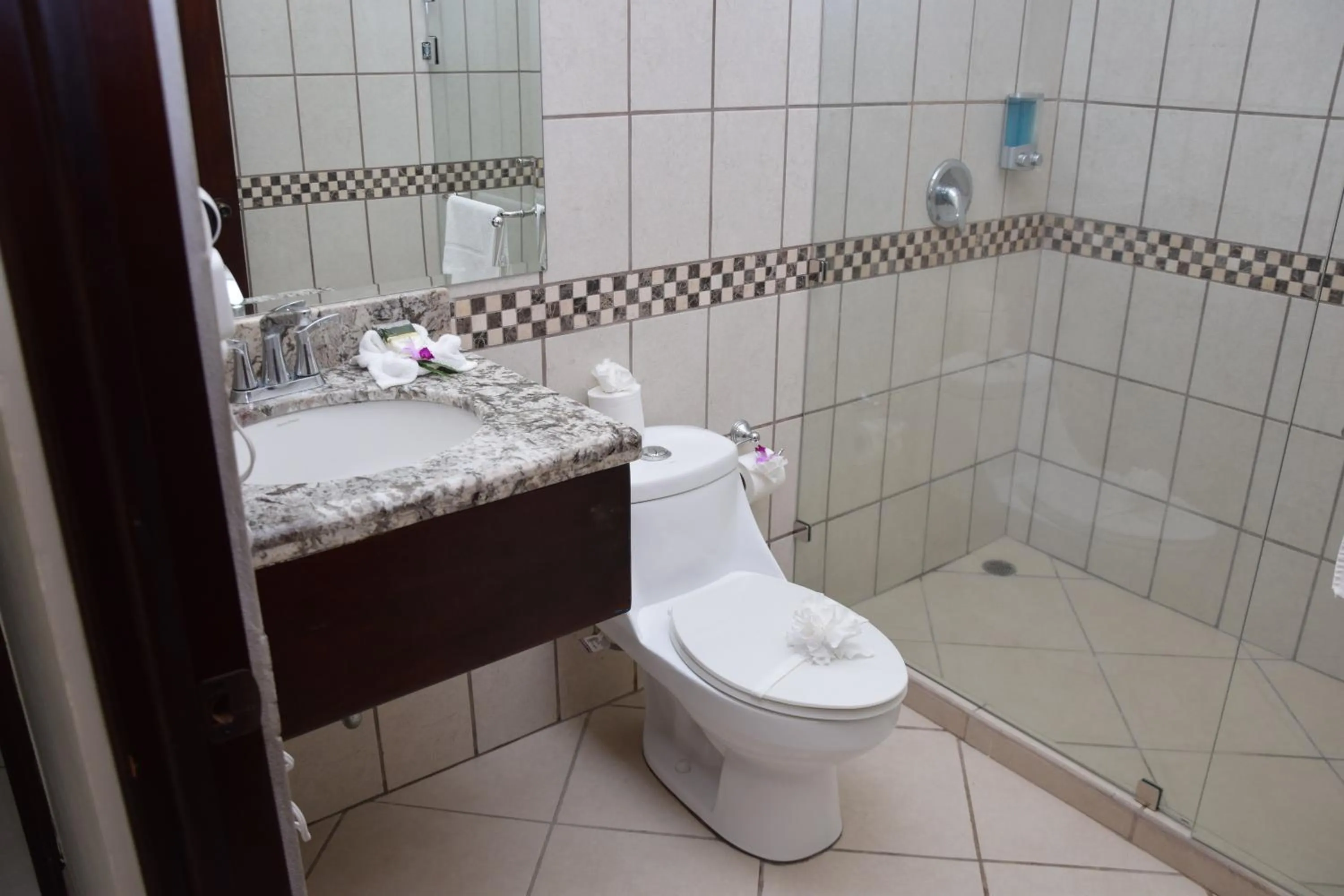 Shower in Arenal Volcano Inn