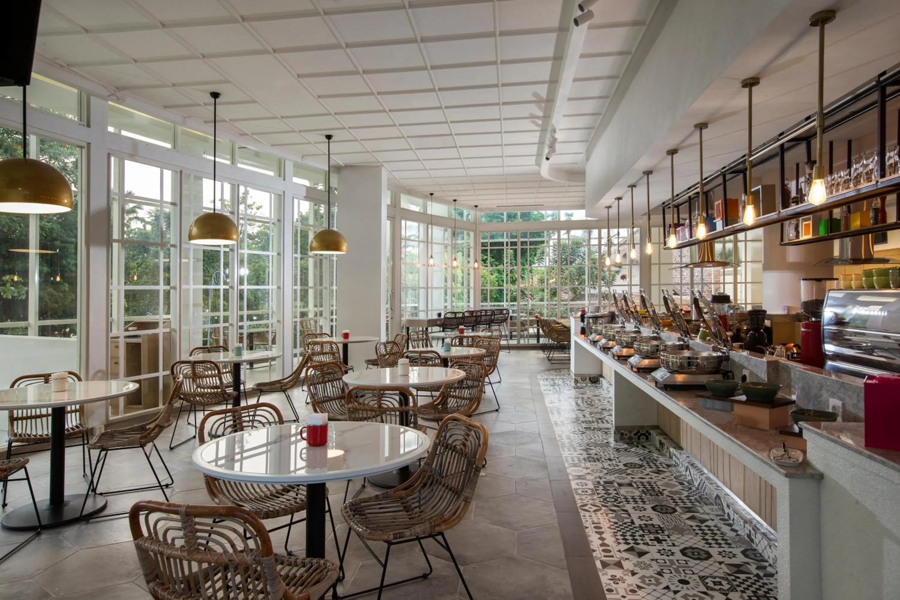 Buffet breakfast in Kampi Hotel Tunjungan - Surabaya