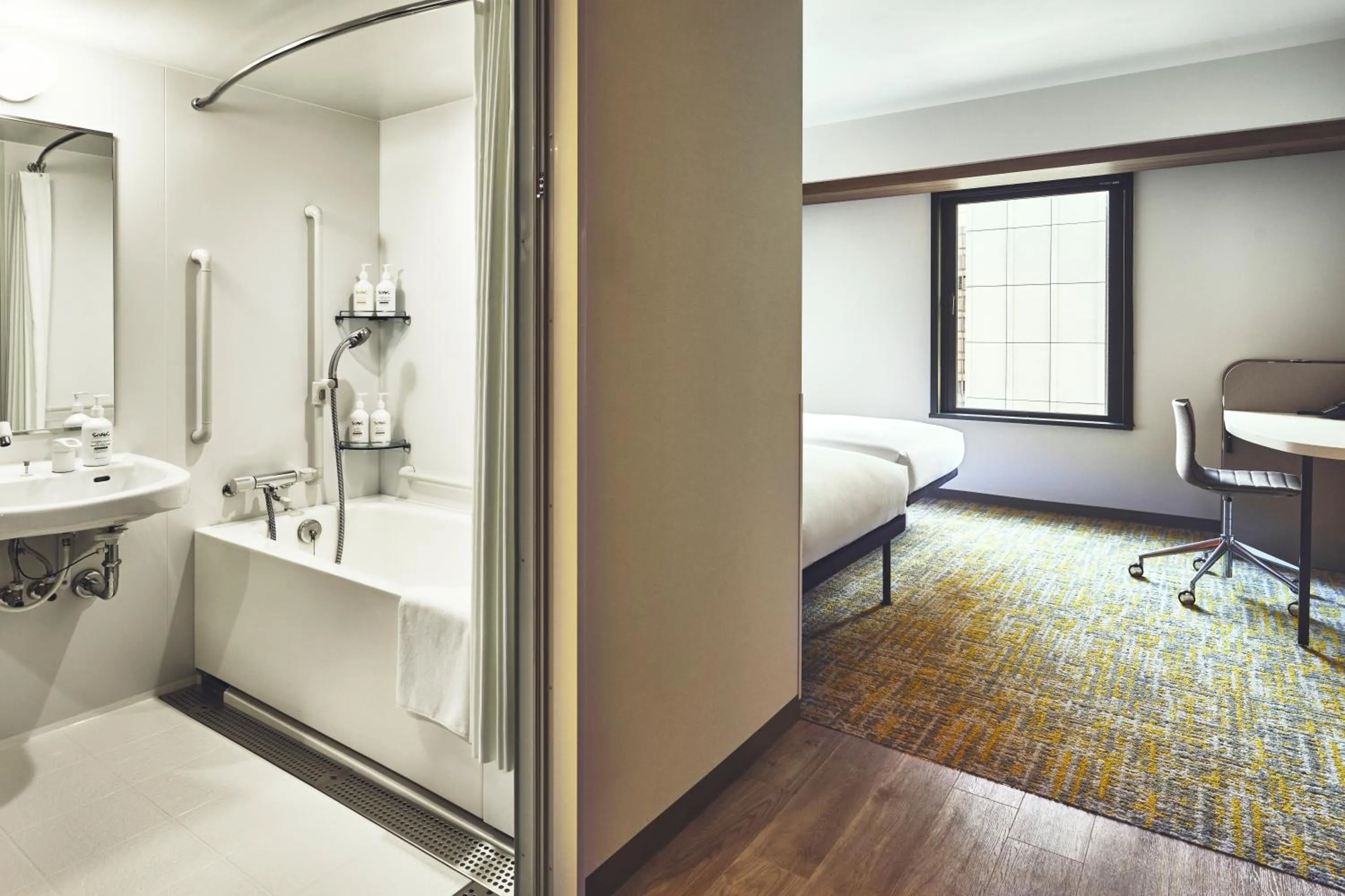 Bathroom, Bed in Holiday Inn Express Osaka City Centre- Midosuji by IHG