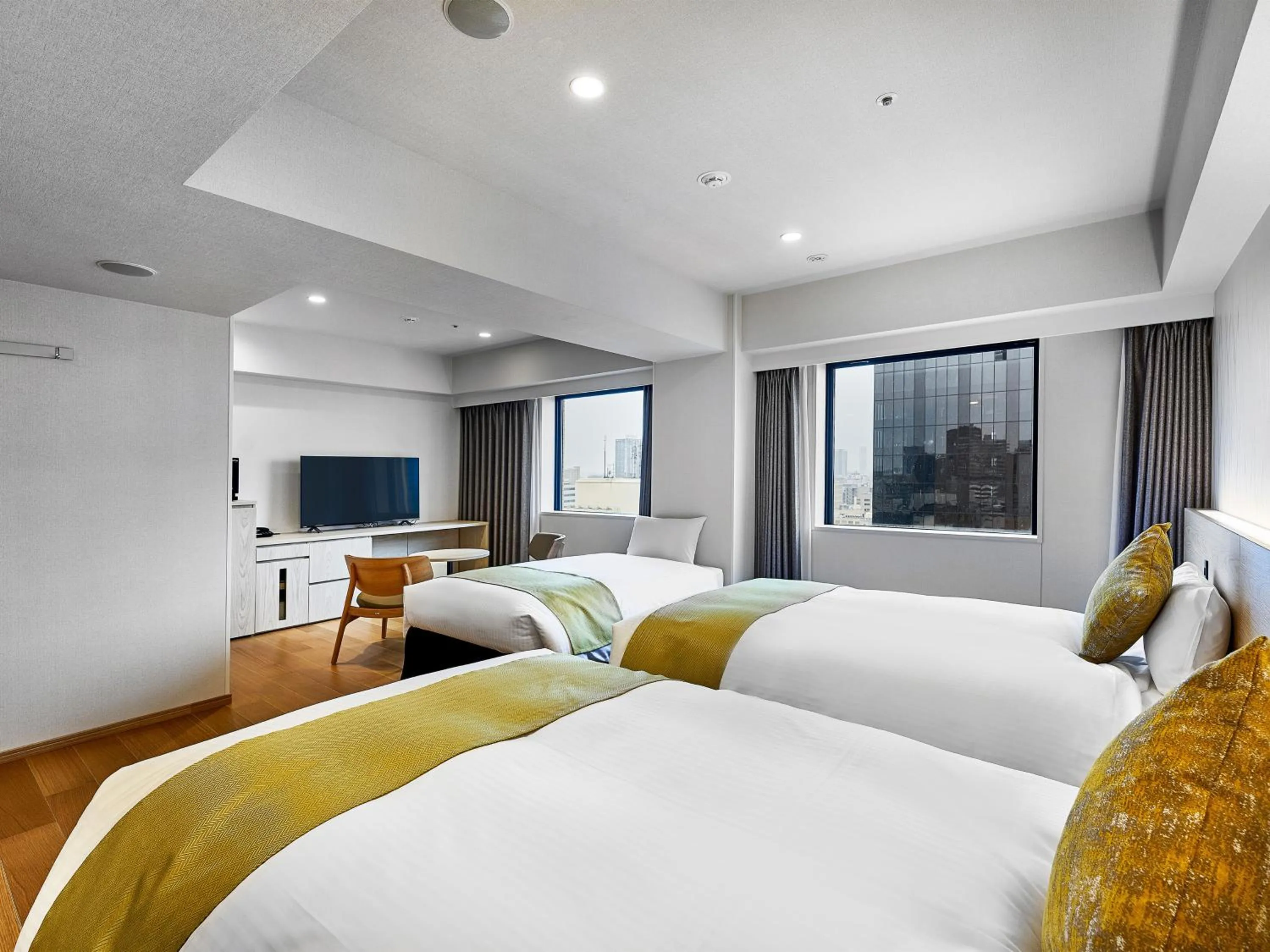 Bed in DEL style Osaka-Shinsaibashi by Daiwa Roynet Hotel