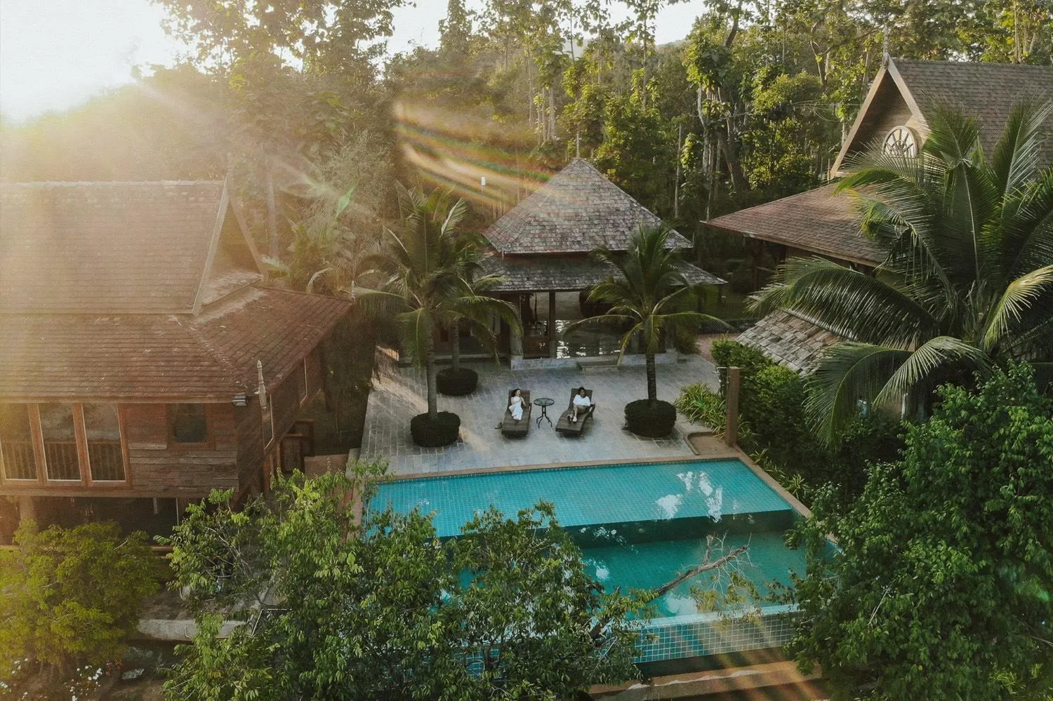 Bird's eye view in Royal Train Garden Resort