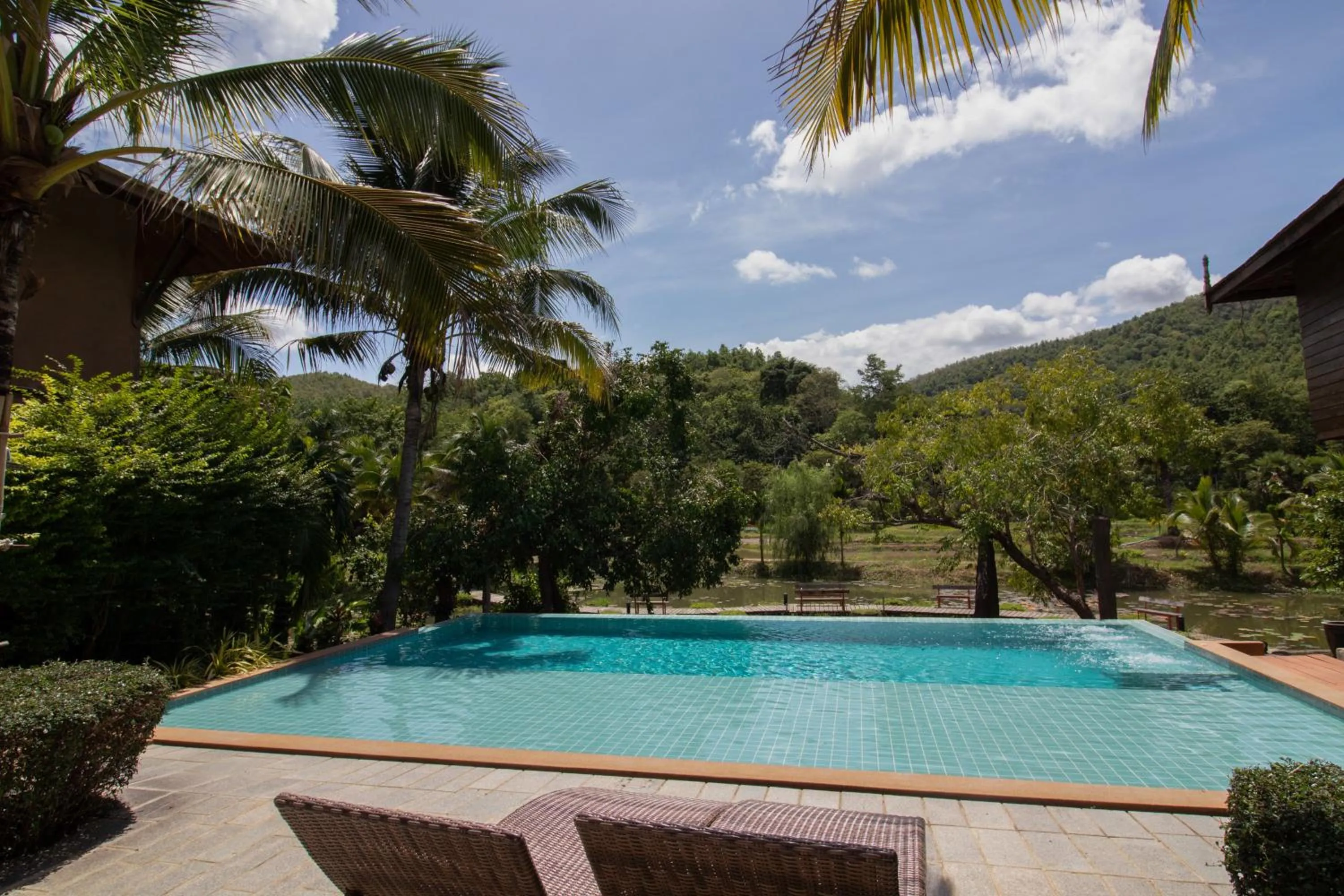 Swimming pool in Royal Train Garden Resort