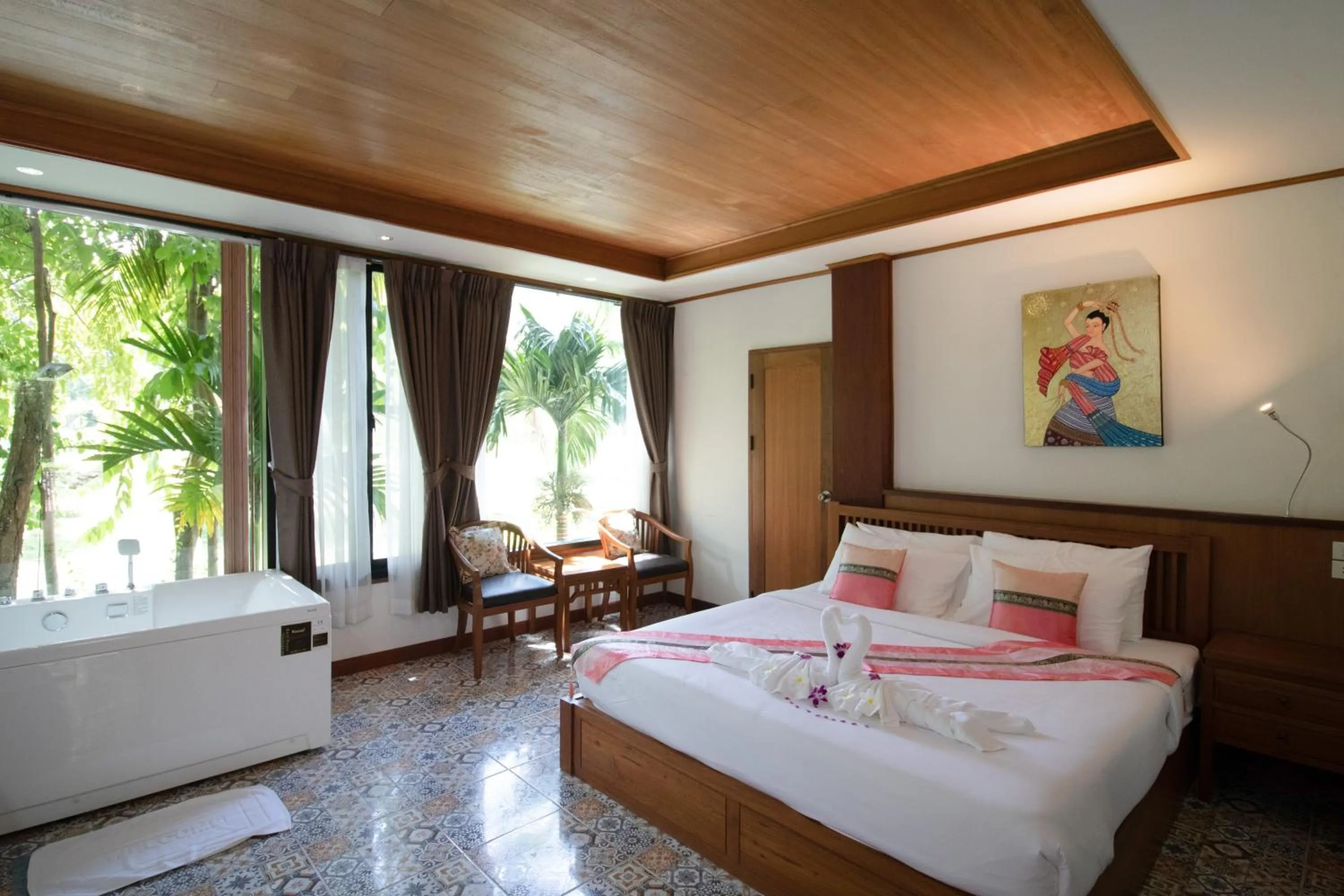 Bedroom in Royal Train Garden Resort