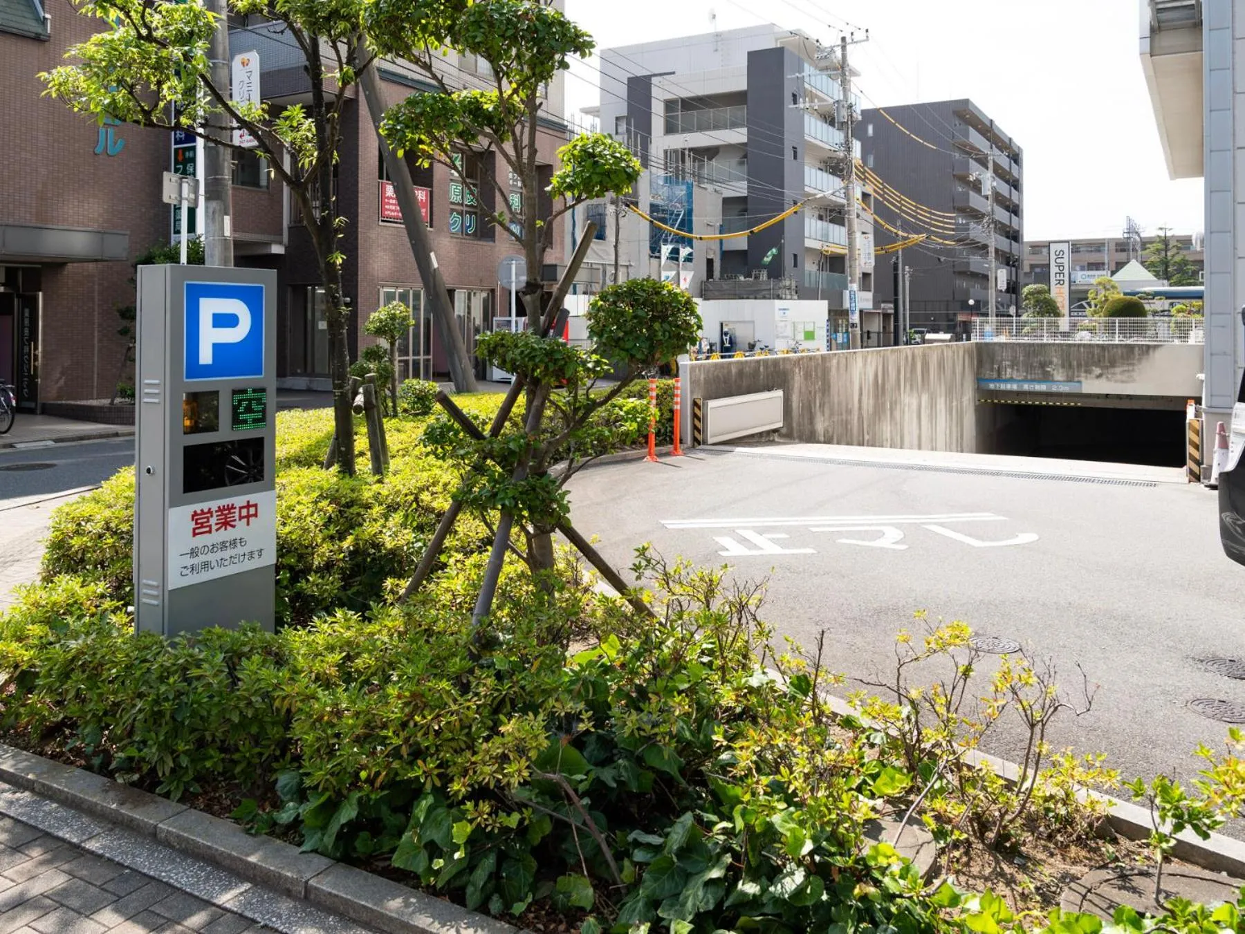 Parking in Super Hotel Tozai line Ichikawa Myoden Ekimae