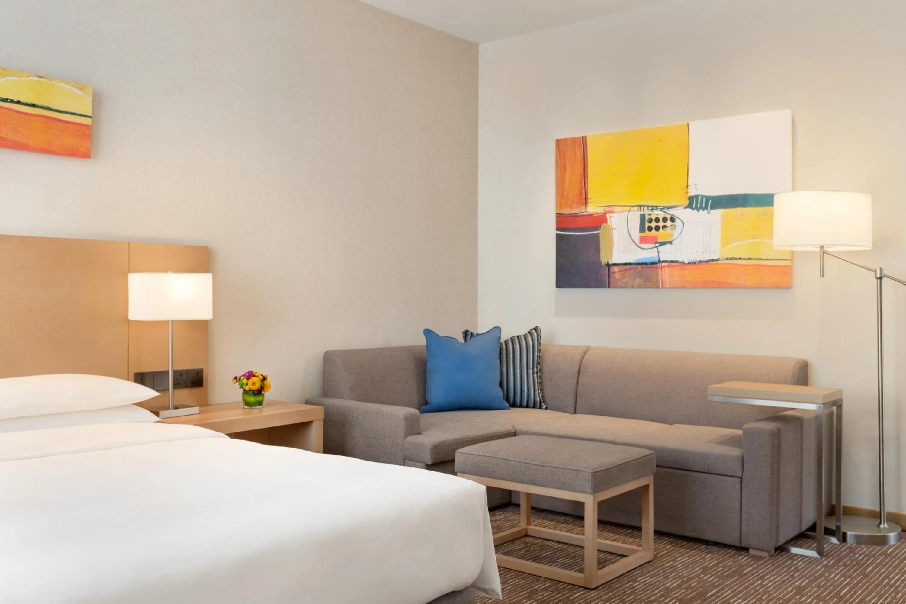 Living room, Bed in Hyatt Place Beijing Daxing