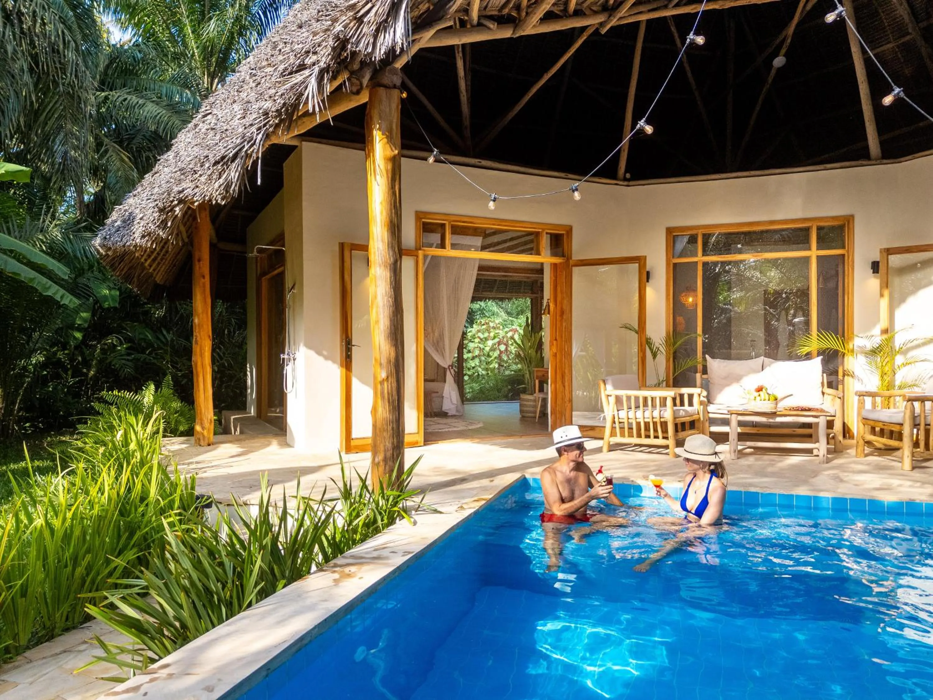 Patio in Zanzi Resort Private Paradise