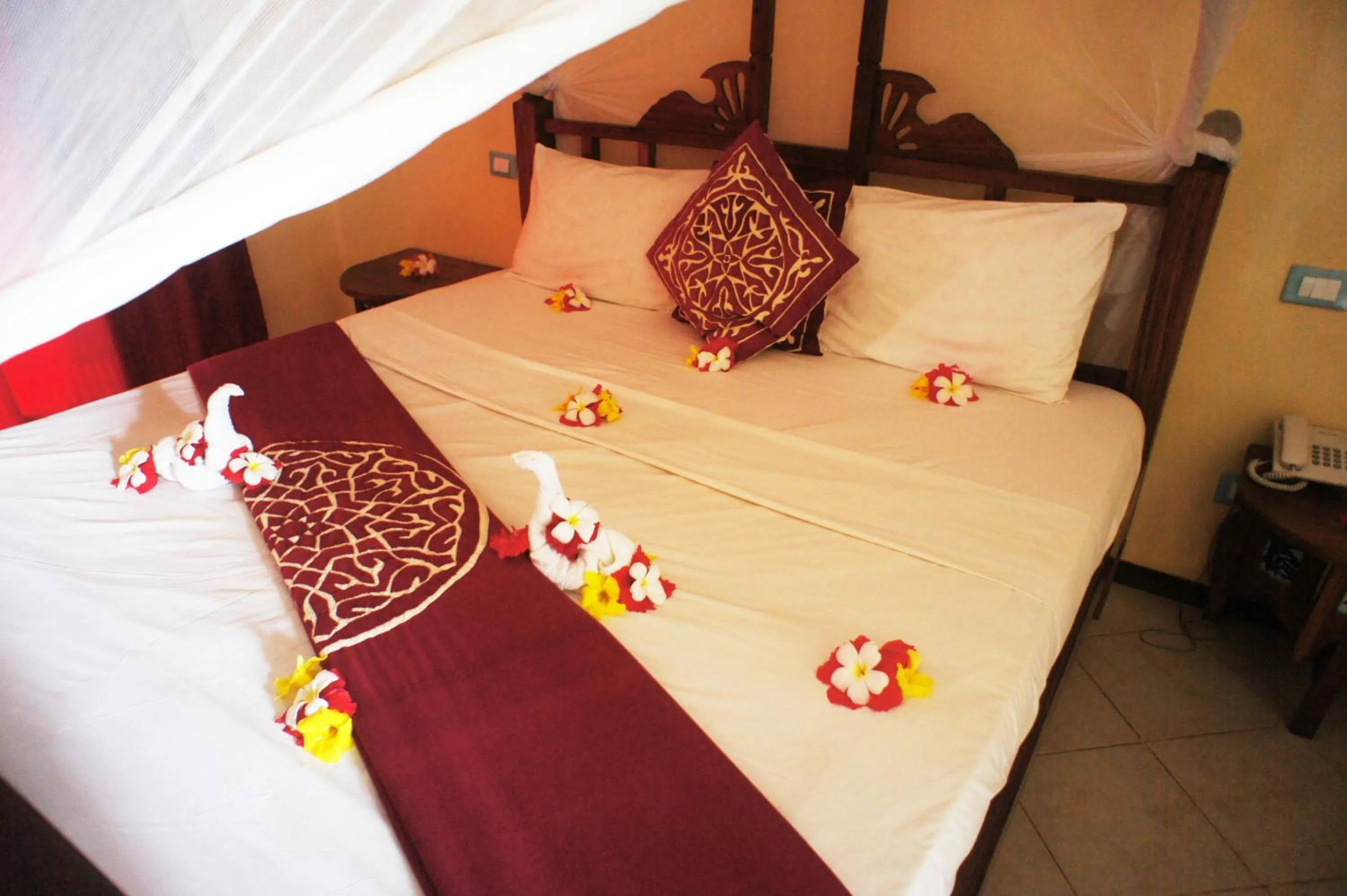 Decorative detail in Uroa Bay Beach Resort