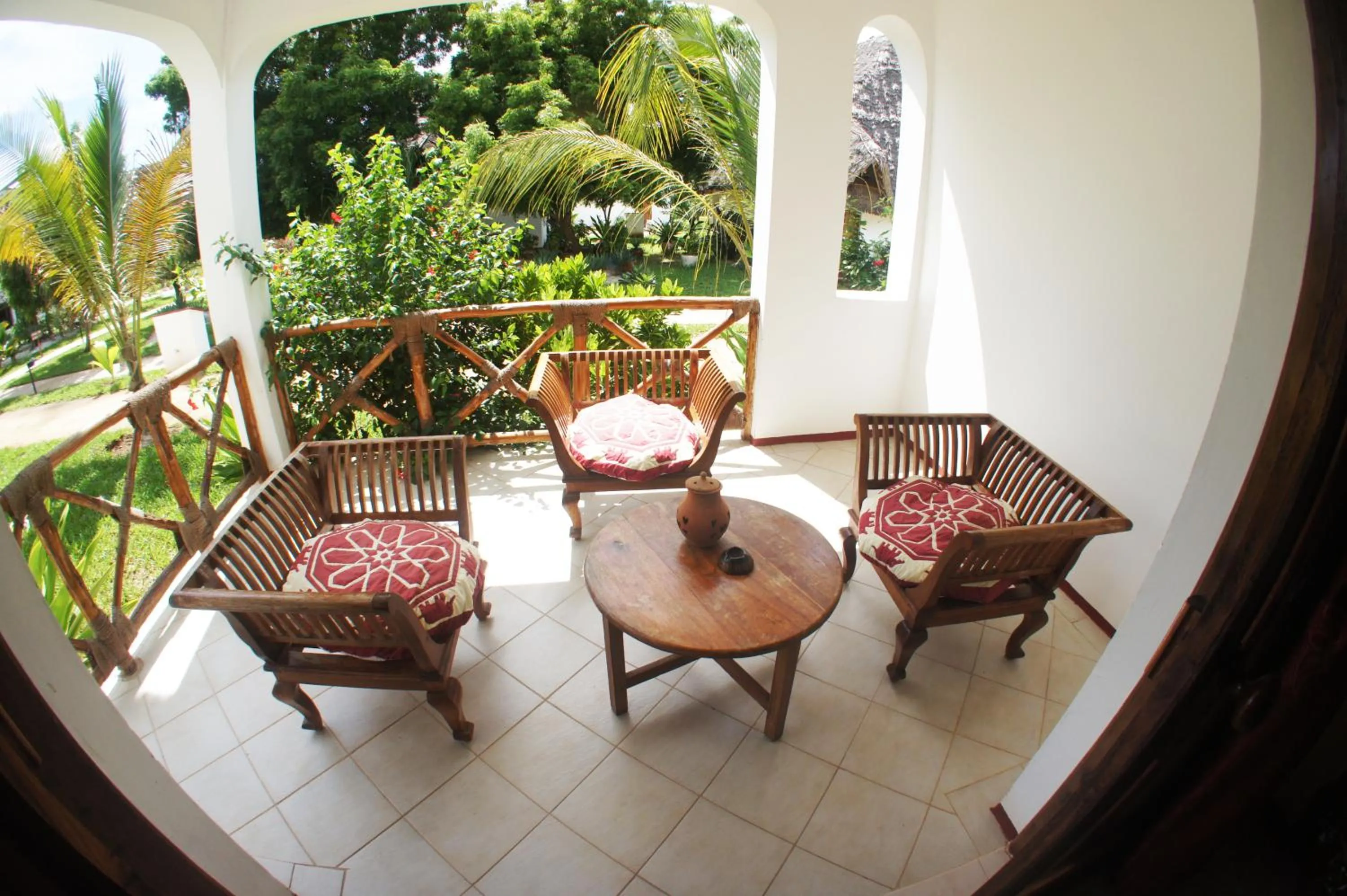 Patio in Uroa Bay Beach Resort