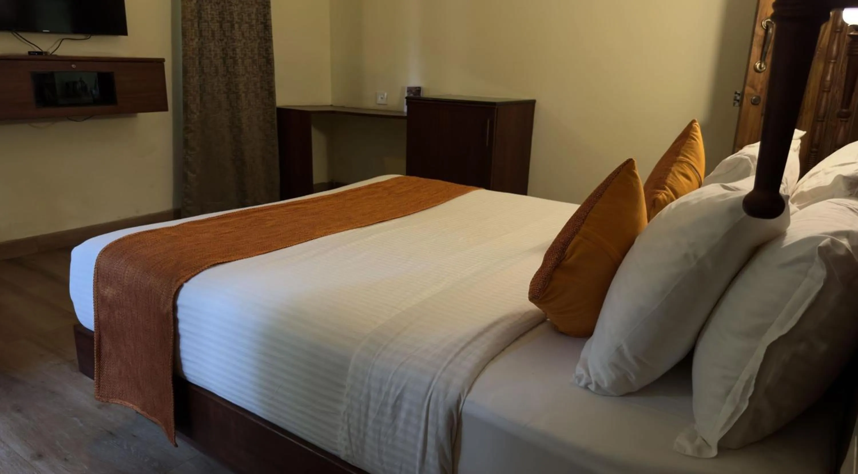 Bed in Indeevara Luxury Resort and Spa, Wayanad