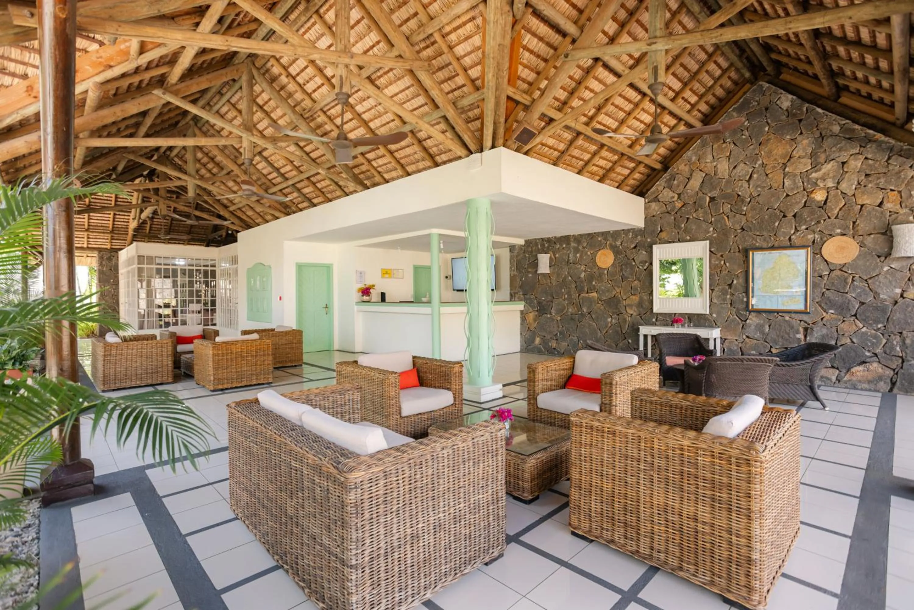 Lobby or reception in Cocotiers Hotel – Mauritius