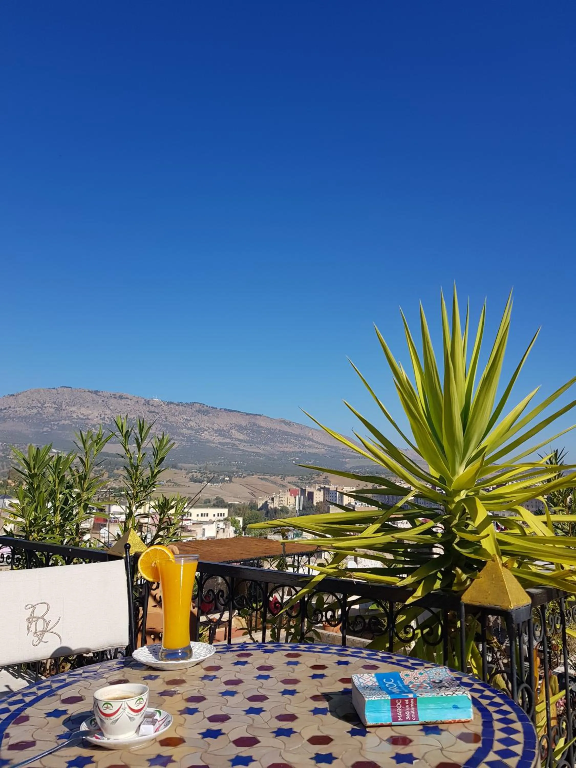 Balcony/Terrace in Riad Fes Kettani