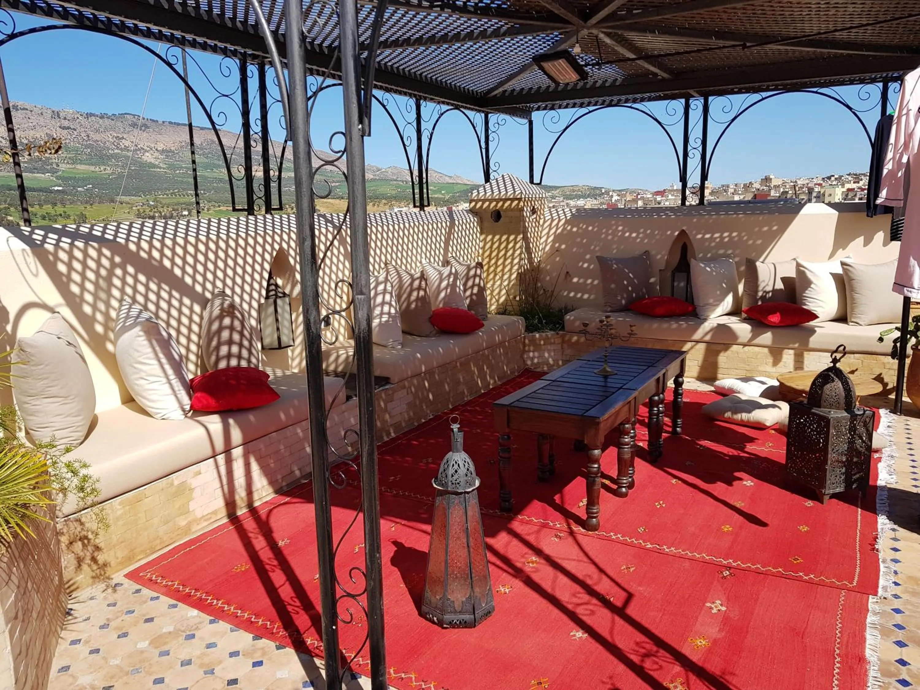 Balcony/Terrace in Riad Fes Kettani