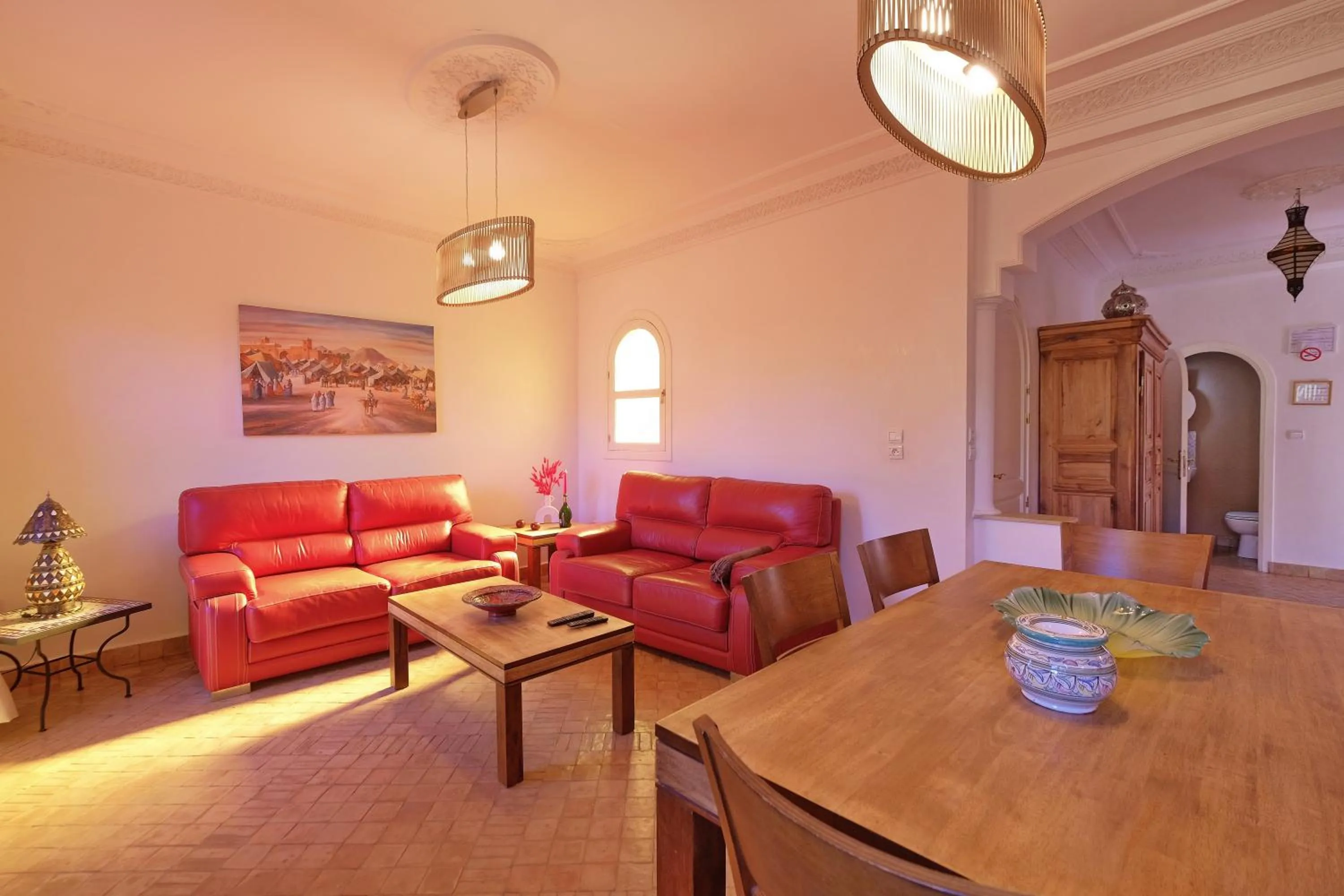 Living room in Hacienda Marrakech