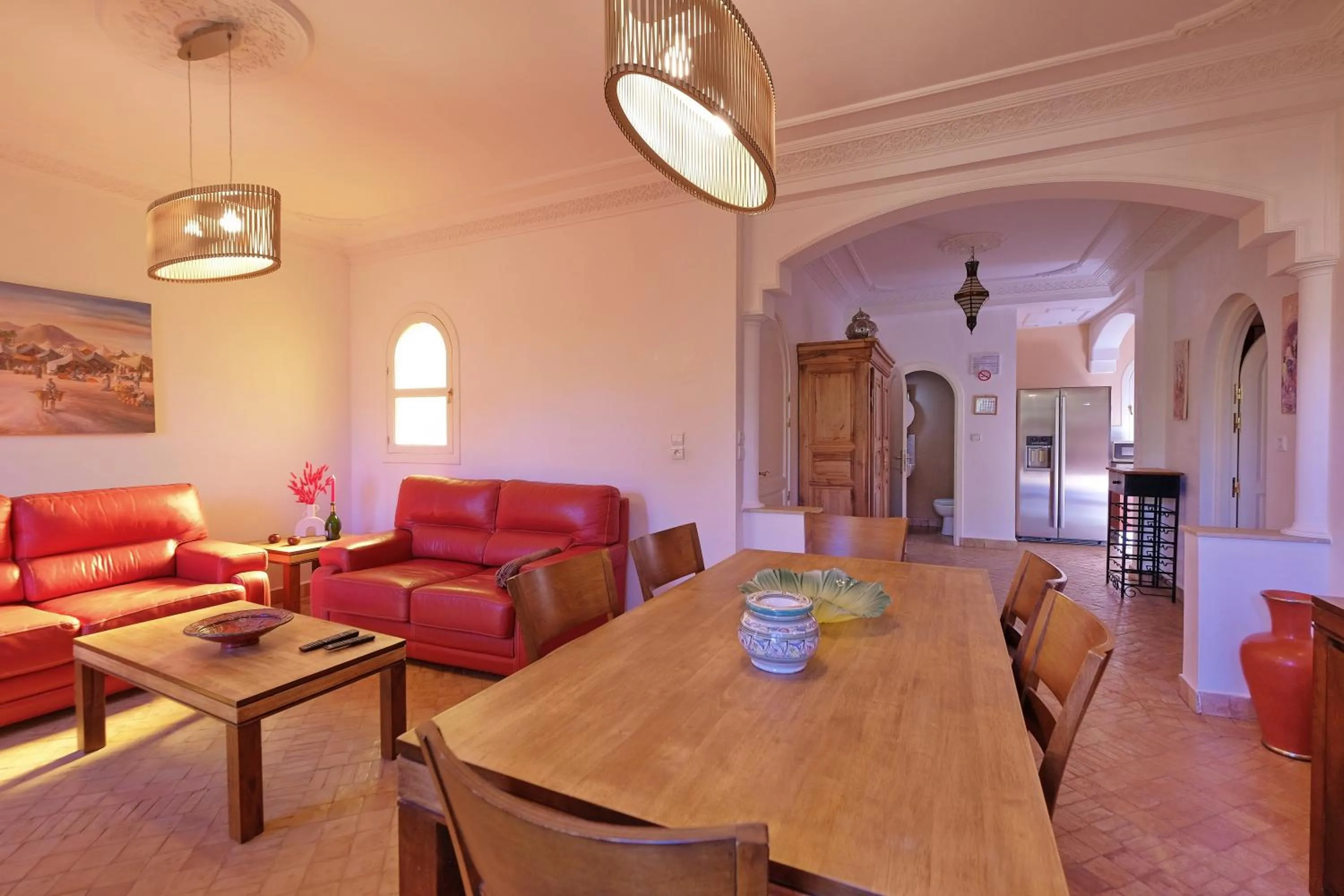 Living room in Hacienda Marrakech