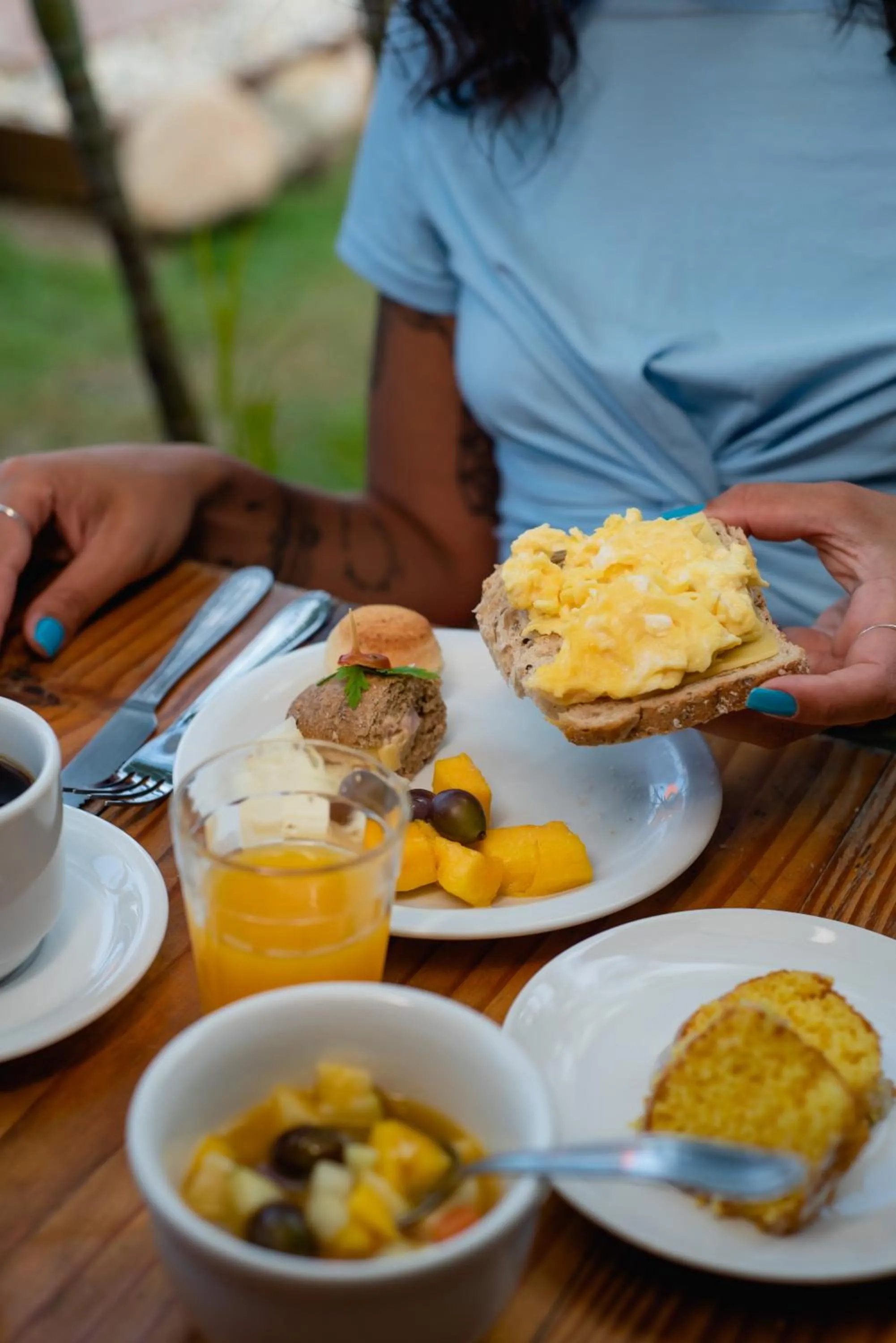 Breakfast in Pousada Cacau