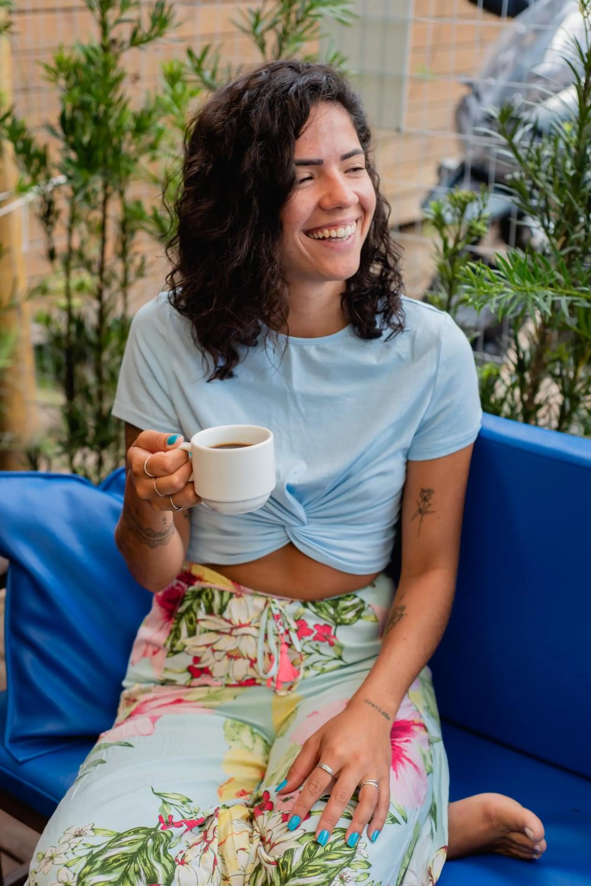Seating area in Pousada Cacau