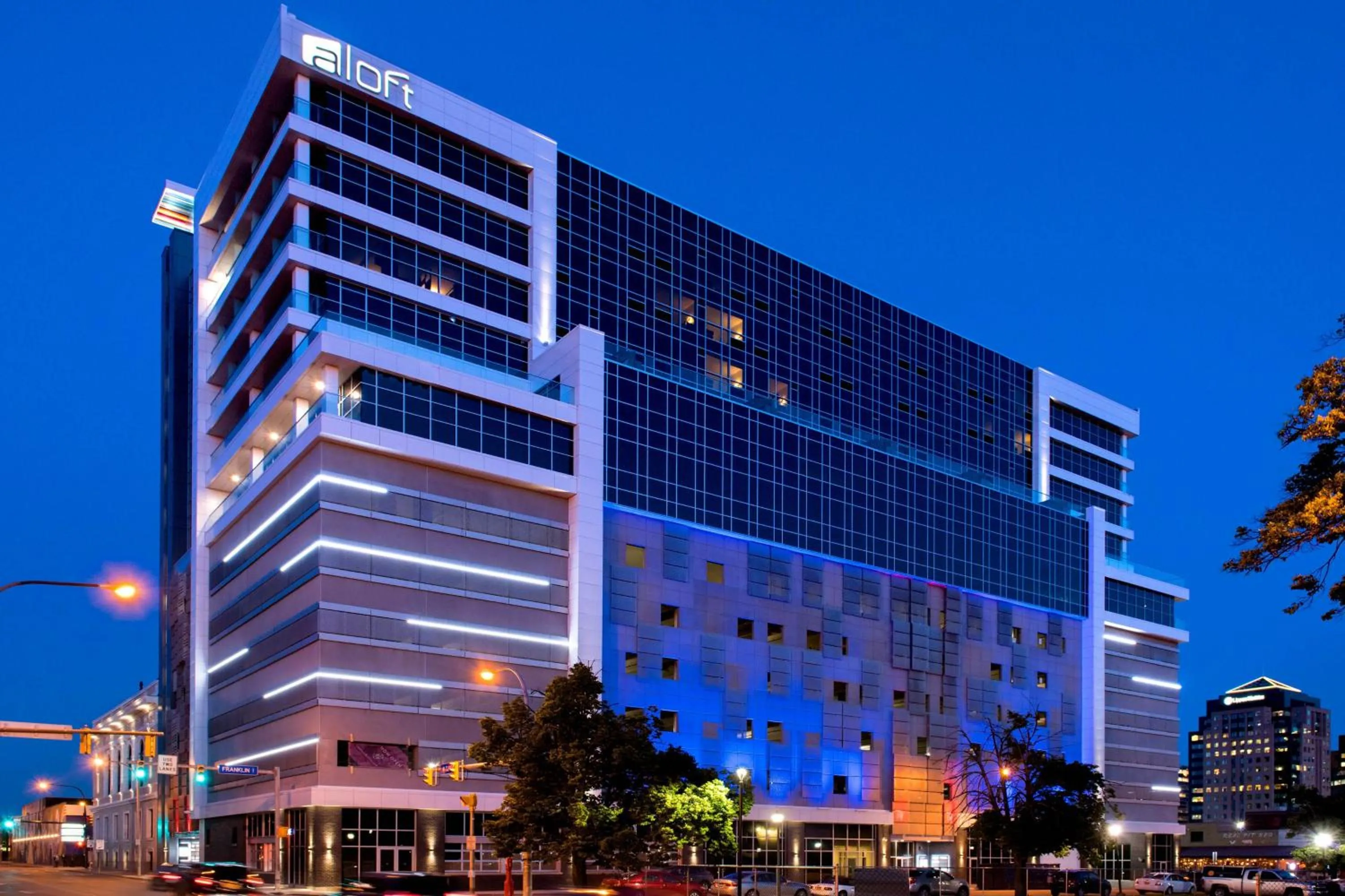 Property building in Aloft Buffalo Downtown