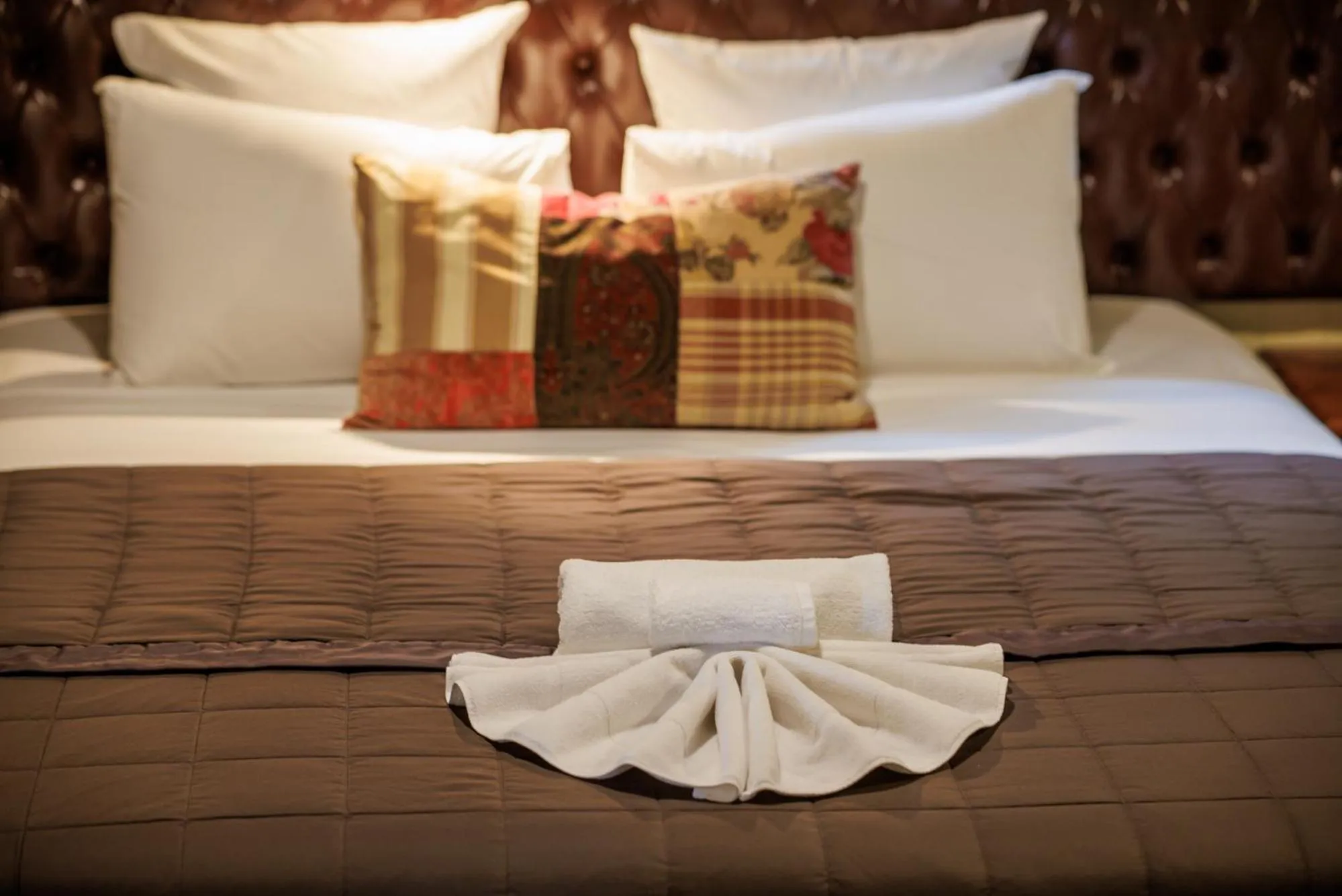 Bed in Koura Lodge