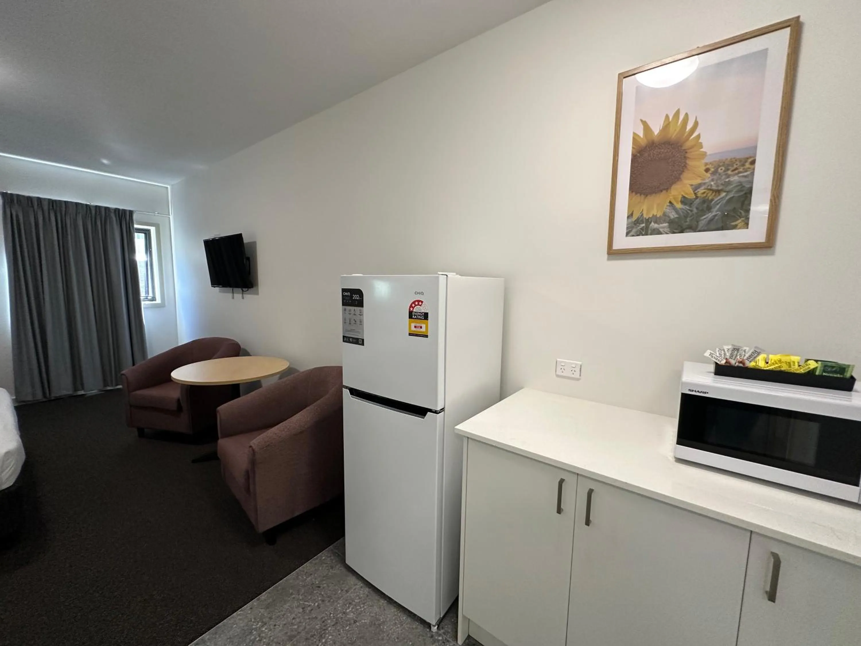 Seating area in Travellers Motor Village