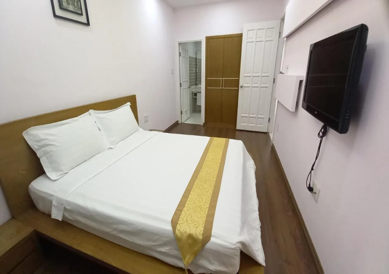 Bed in Khai Hoan Apartment Hotel