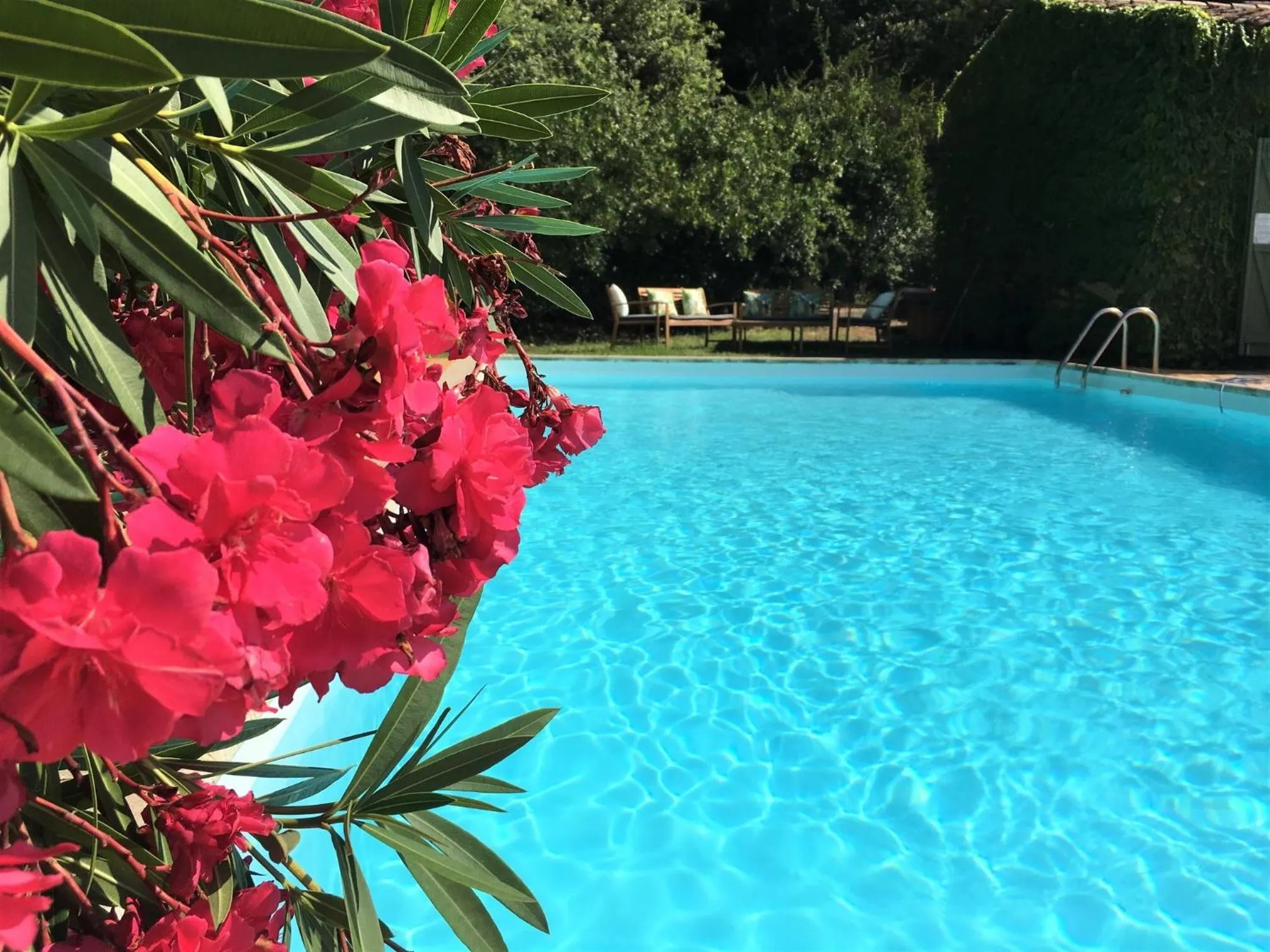 Pool view in Villa Fontane Provence
