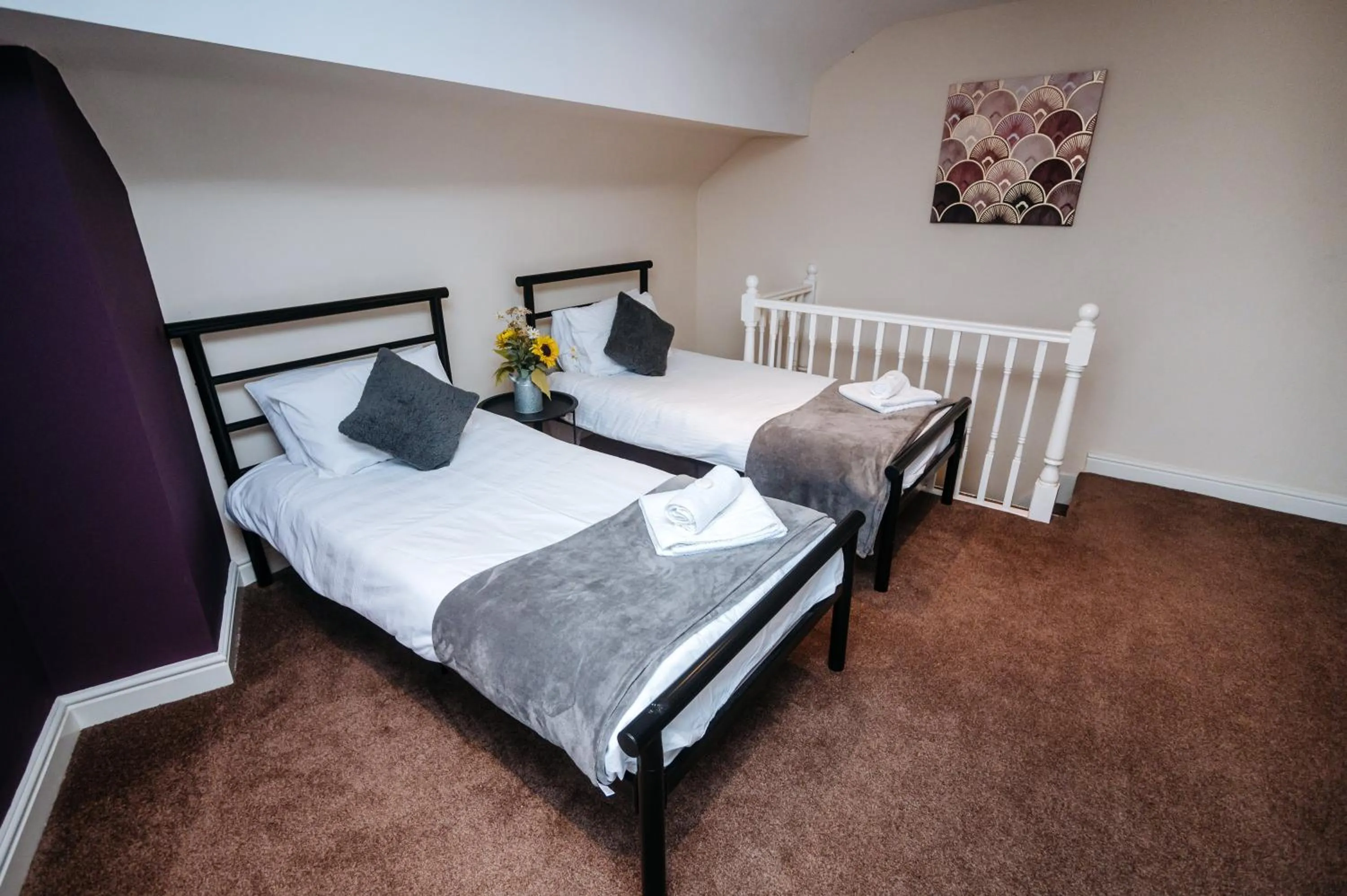 Bed in Woodhouse Lodge