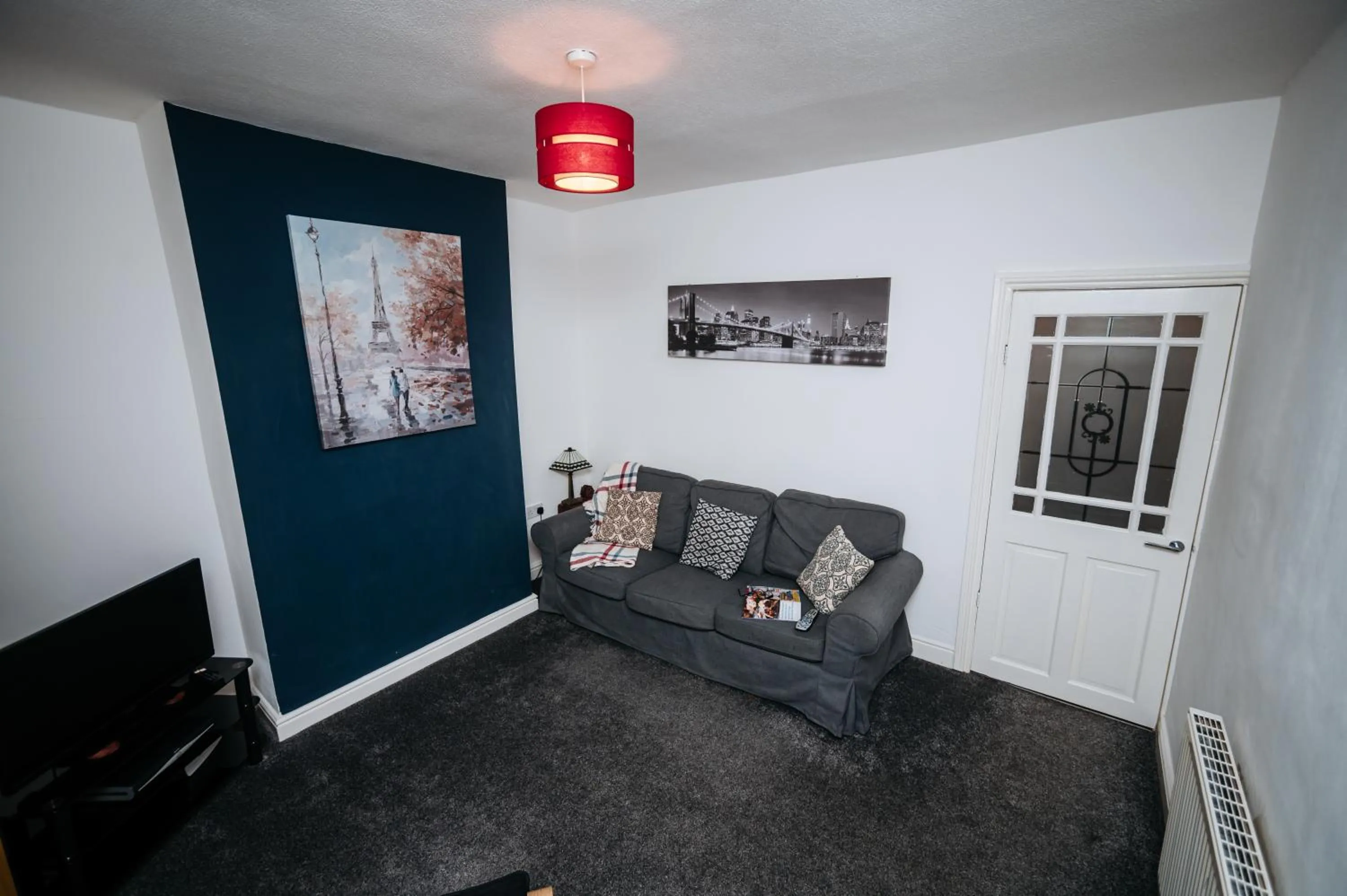 Living room in Woodhouse Lodge