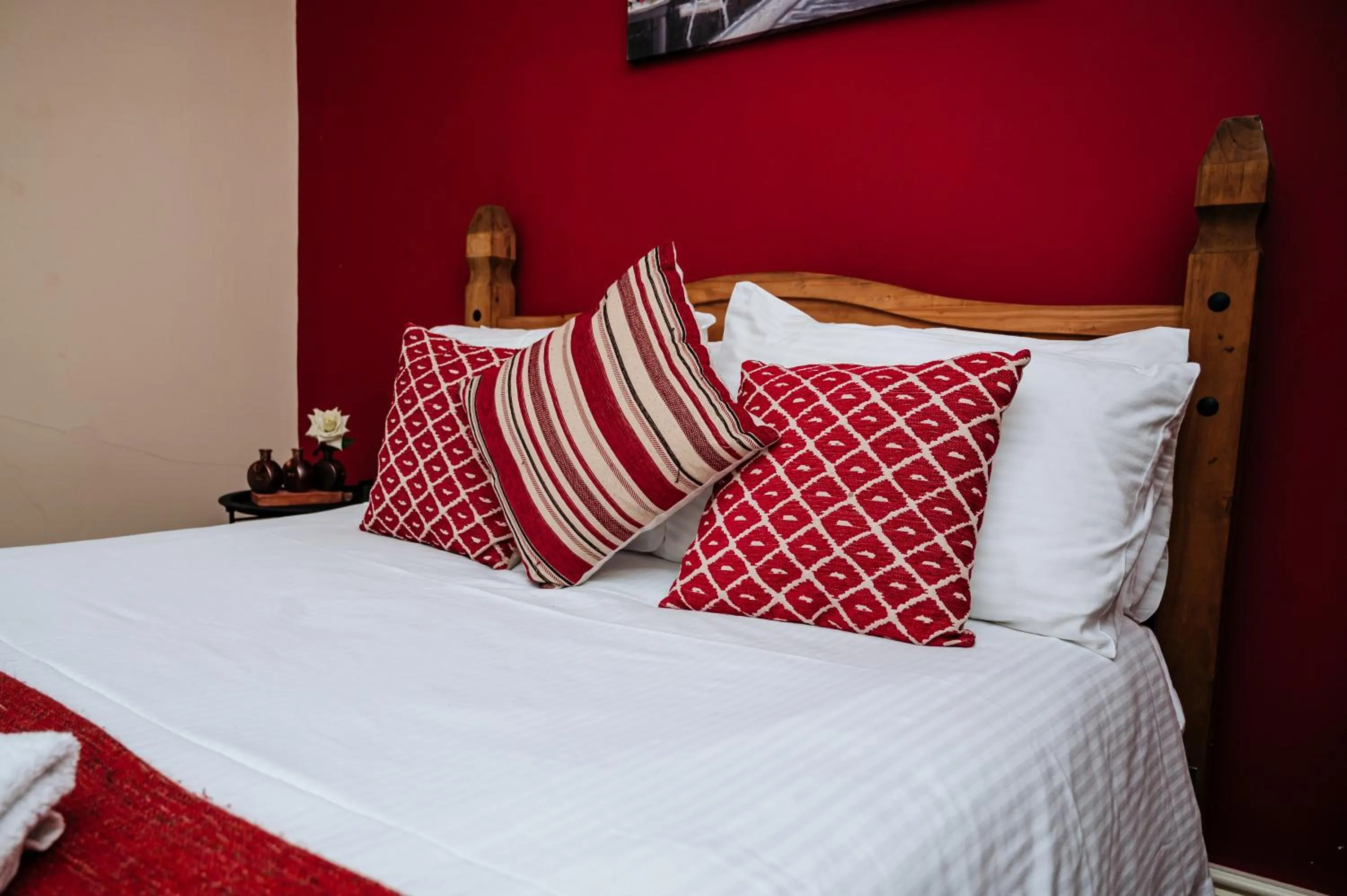 Bed in Woodhouse Lodge