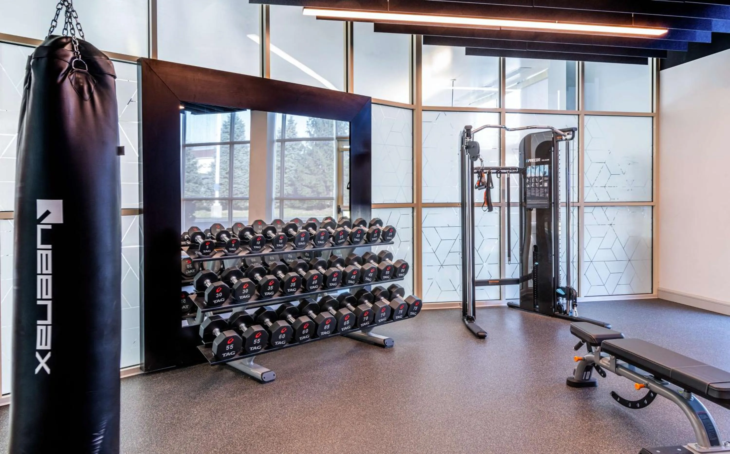 Fitness centre/facilities in Hilton Columbus/Polaris