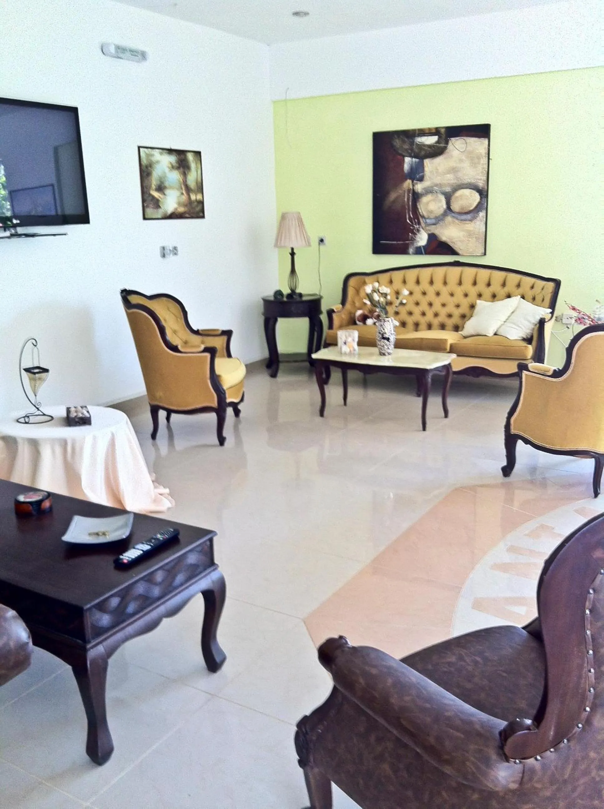 Living room in Castellania Hotel Apartments