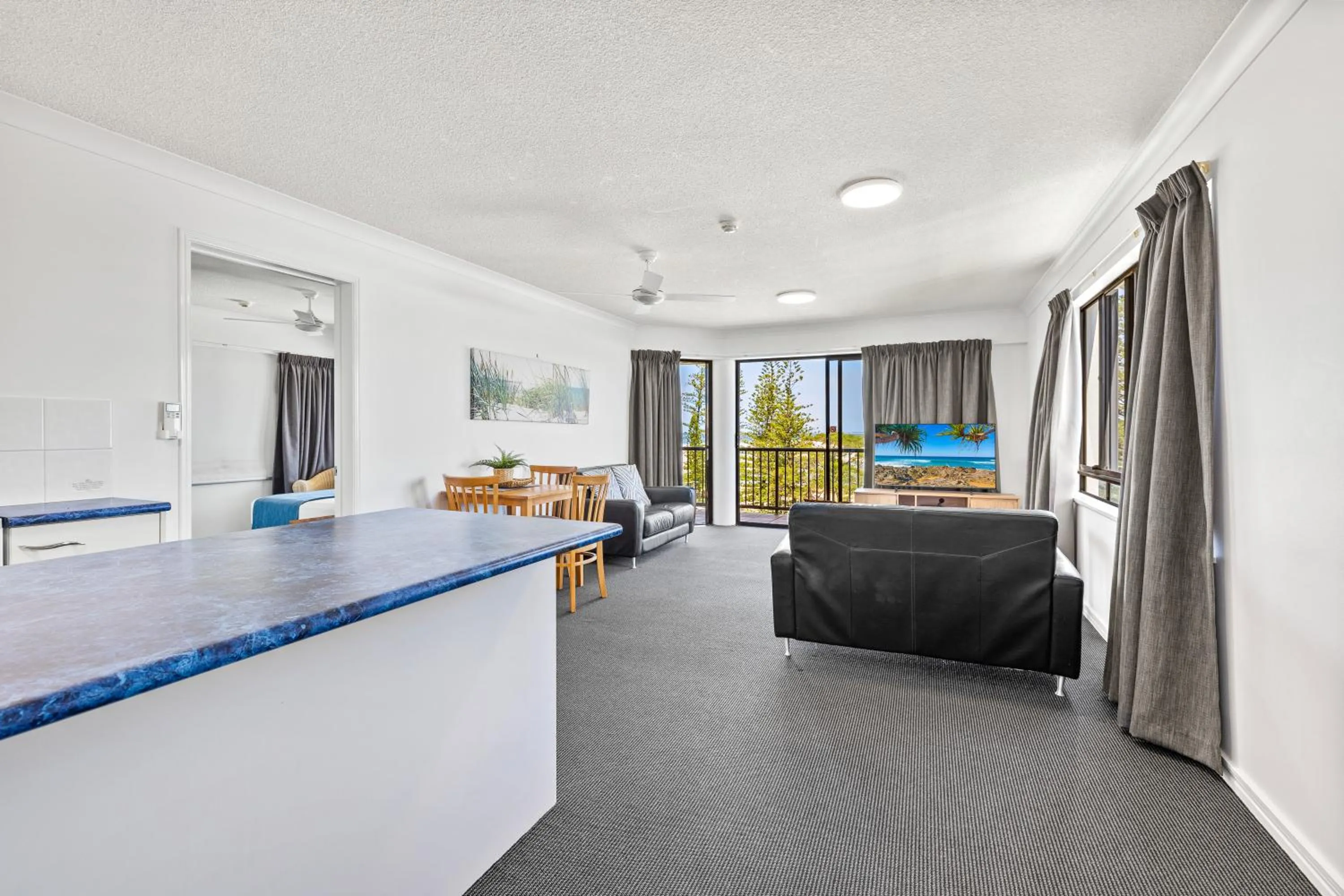 Living room in Belaire Place Motel Apartments