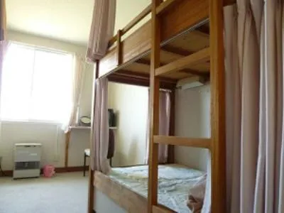 Bed in Abashiri Ryuhyou no Oka guesthouse
