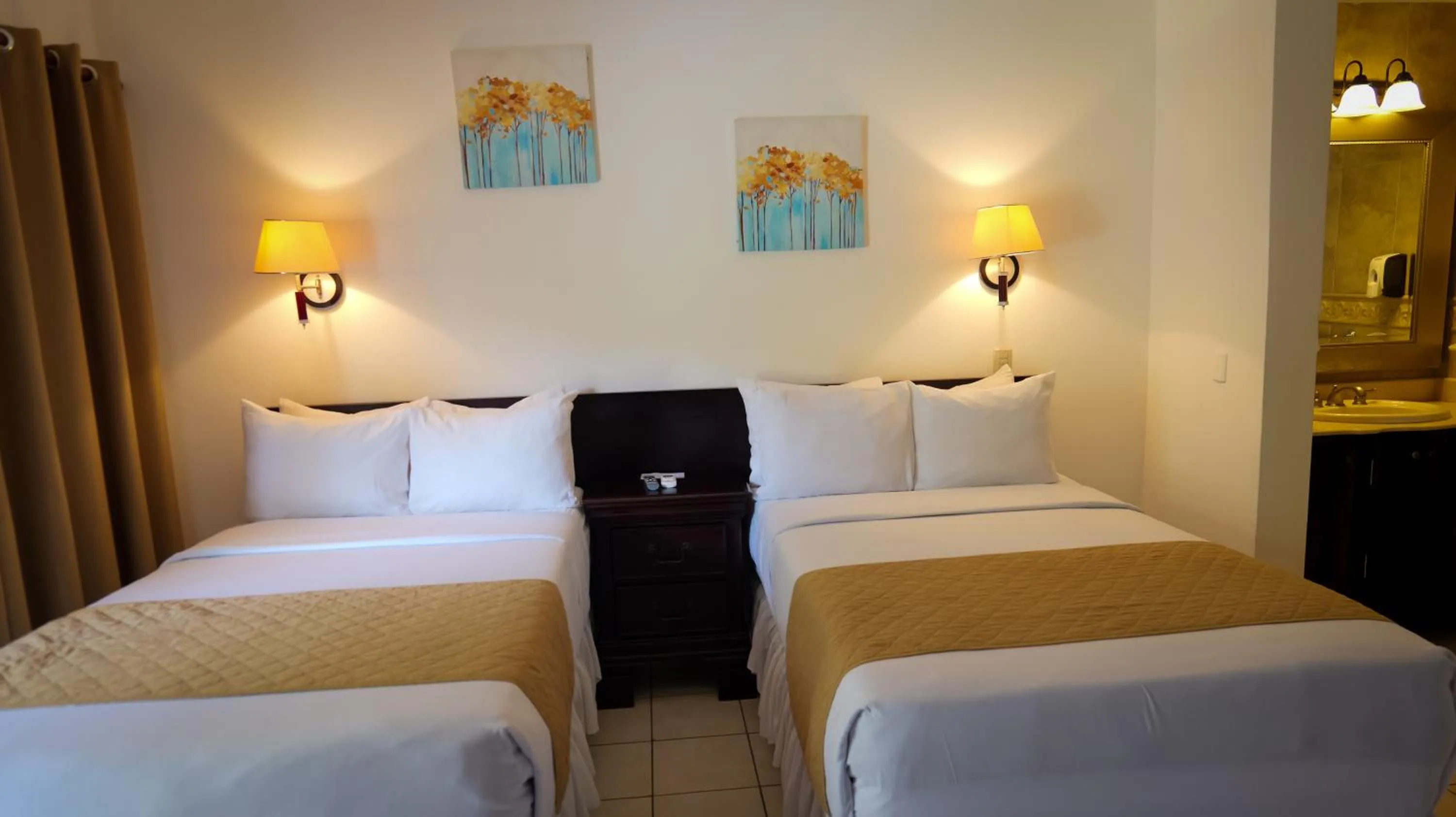 Bed in La Ensenada Beach Resort