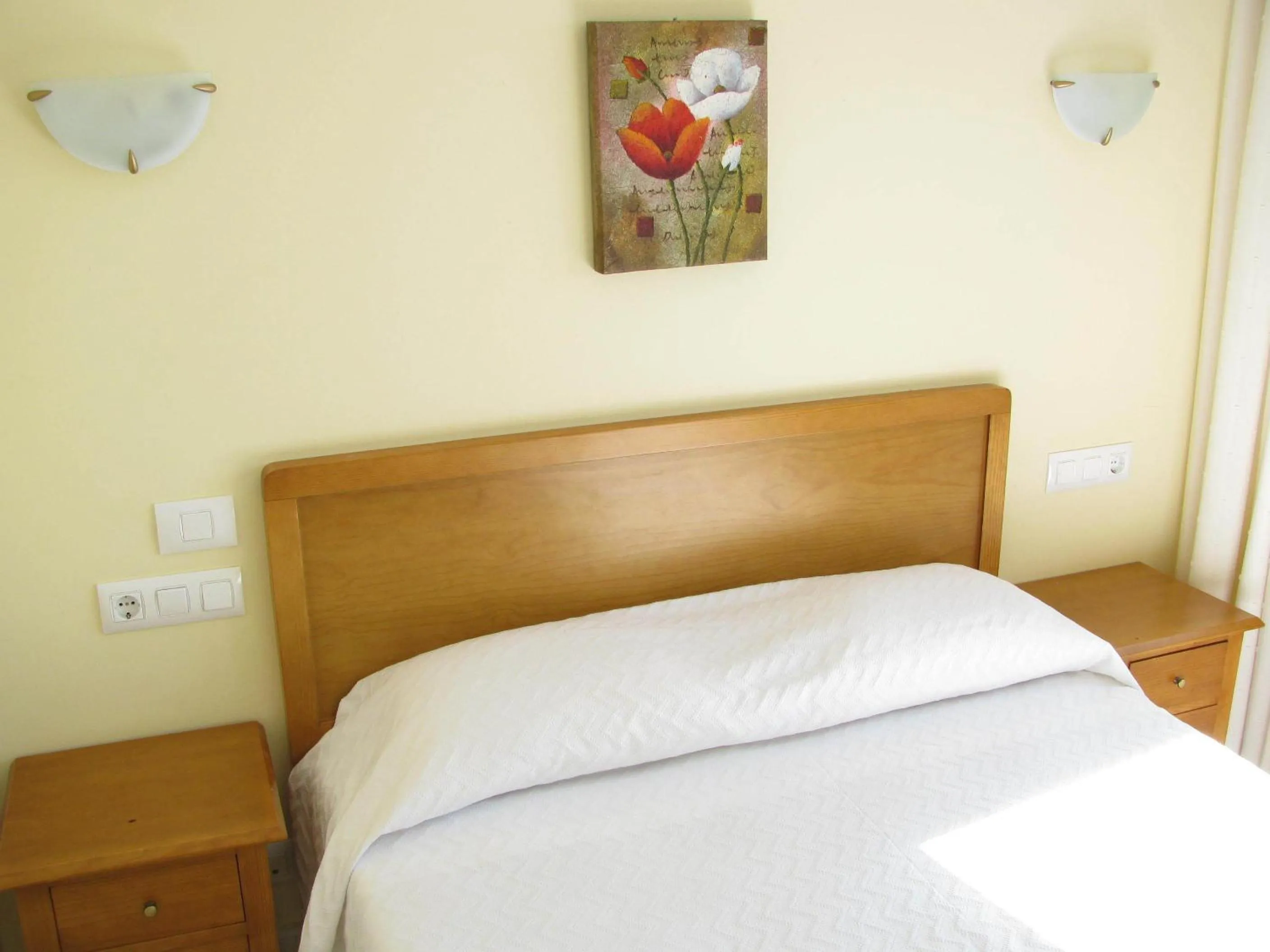 Decorative detail, Bed in Hotel Restaurante Los Tulipanes