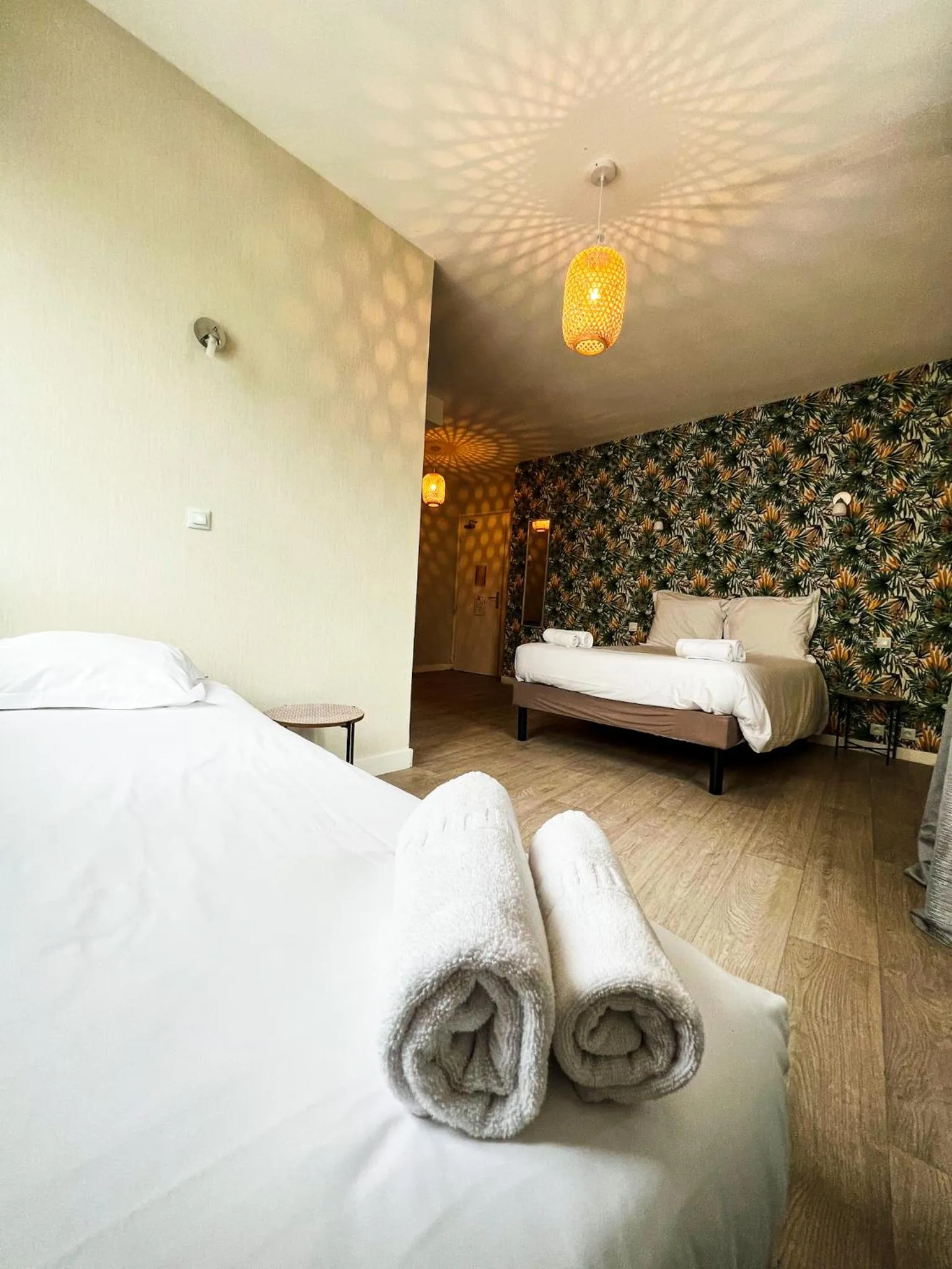 Bed in Hôtel Restaurant La Voile - Le Dock'er