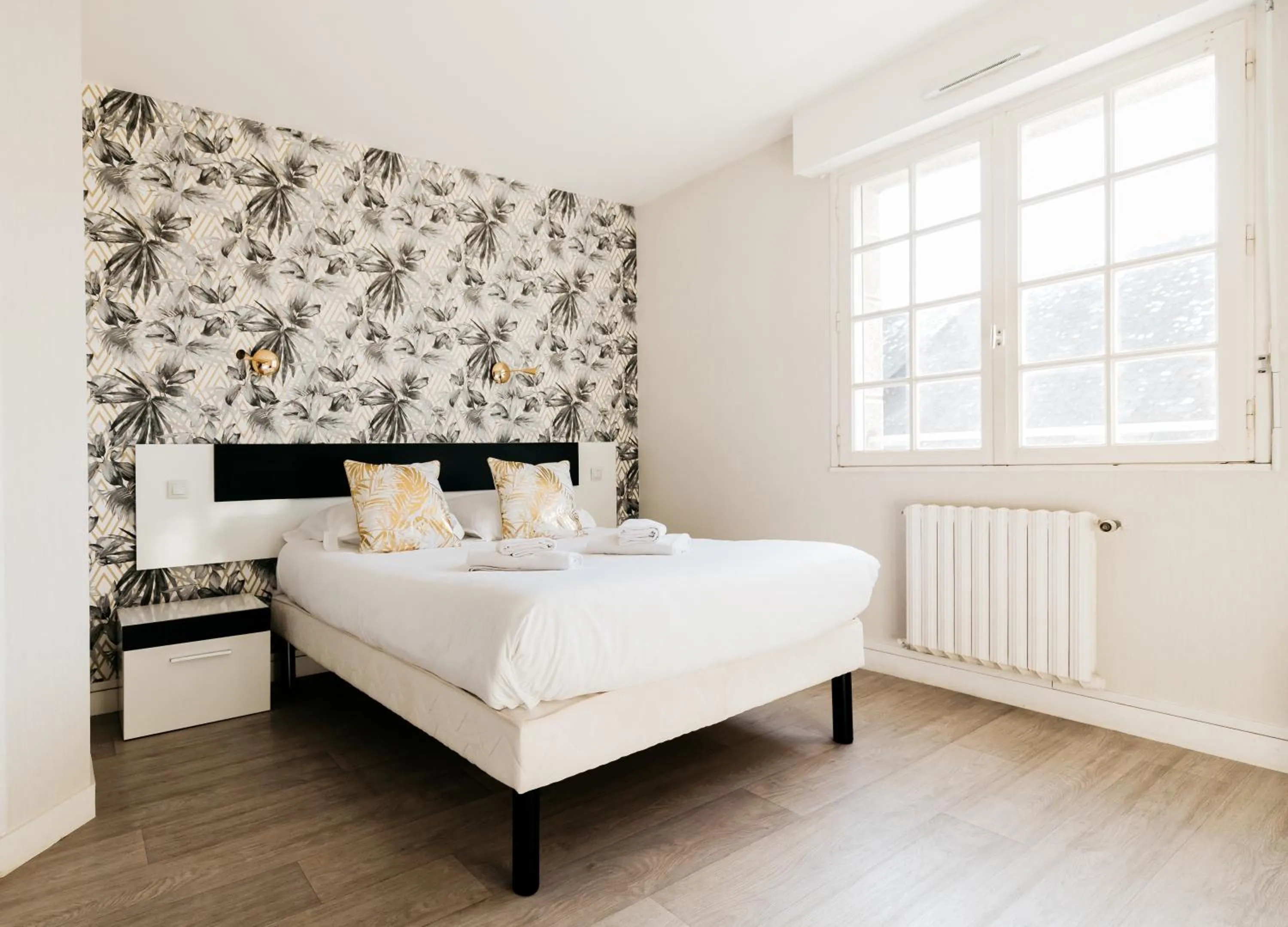 Bed in Hôtel Restaurant La Voile - Le Dock'er