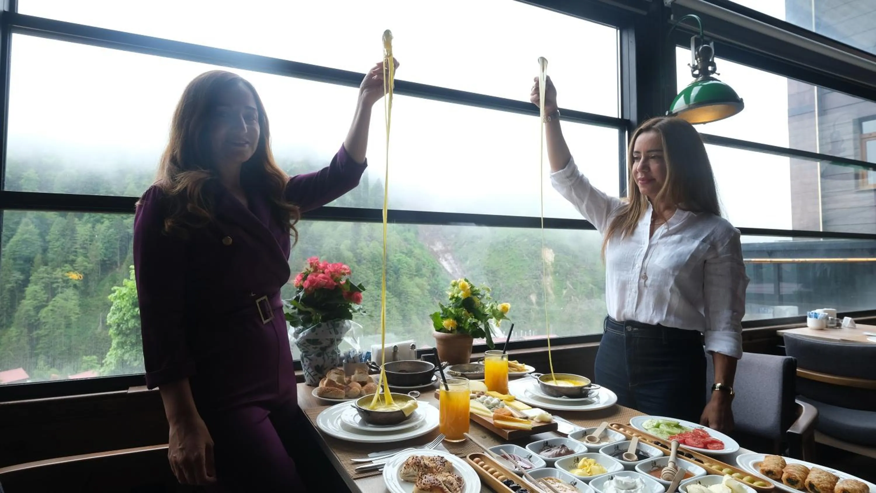 Breakfast in Ayder Villa de Pelit Hotel