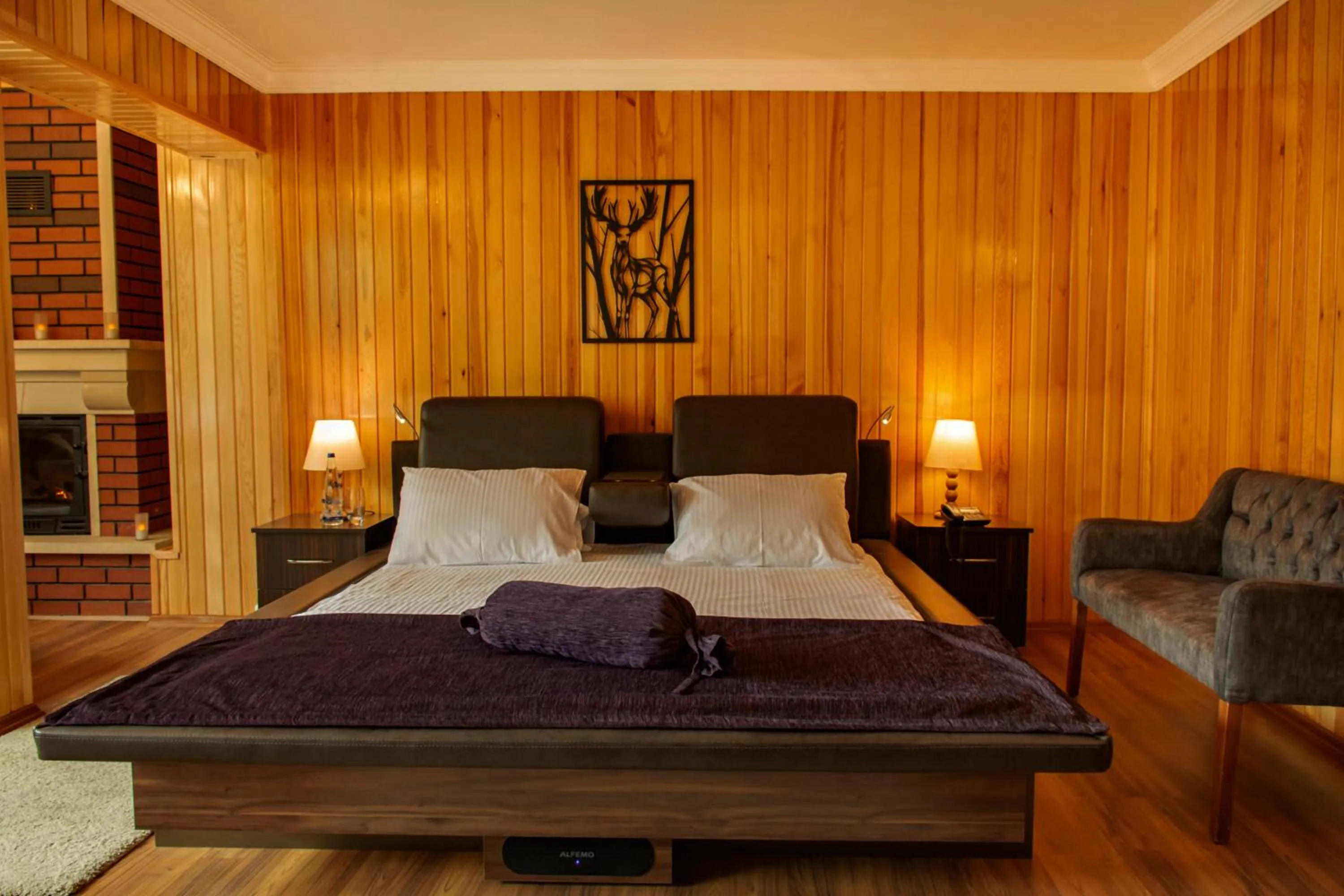 Bed in Ayder Villa de Pelit Hotel