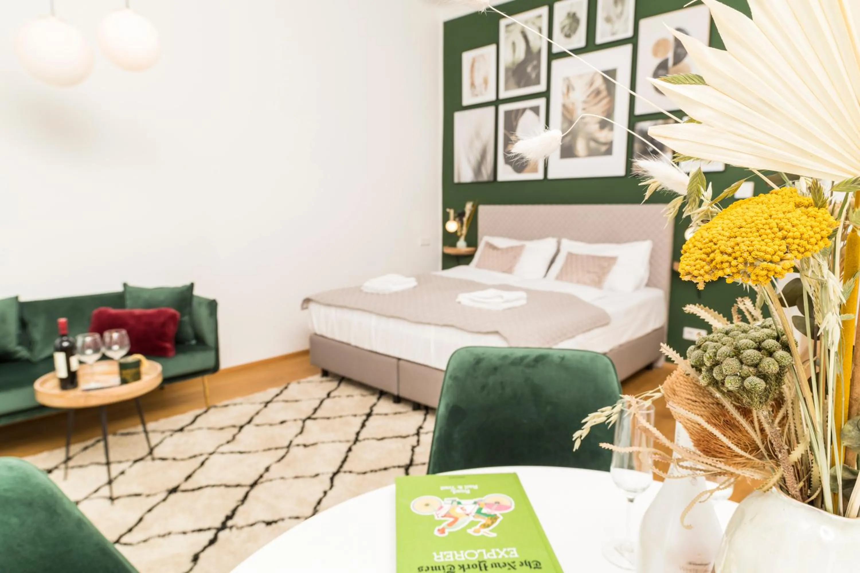 Bedroom, Bed in Mint@Naschmarkt Premium Apartments