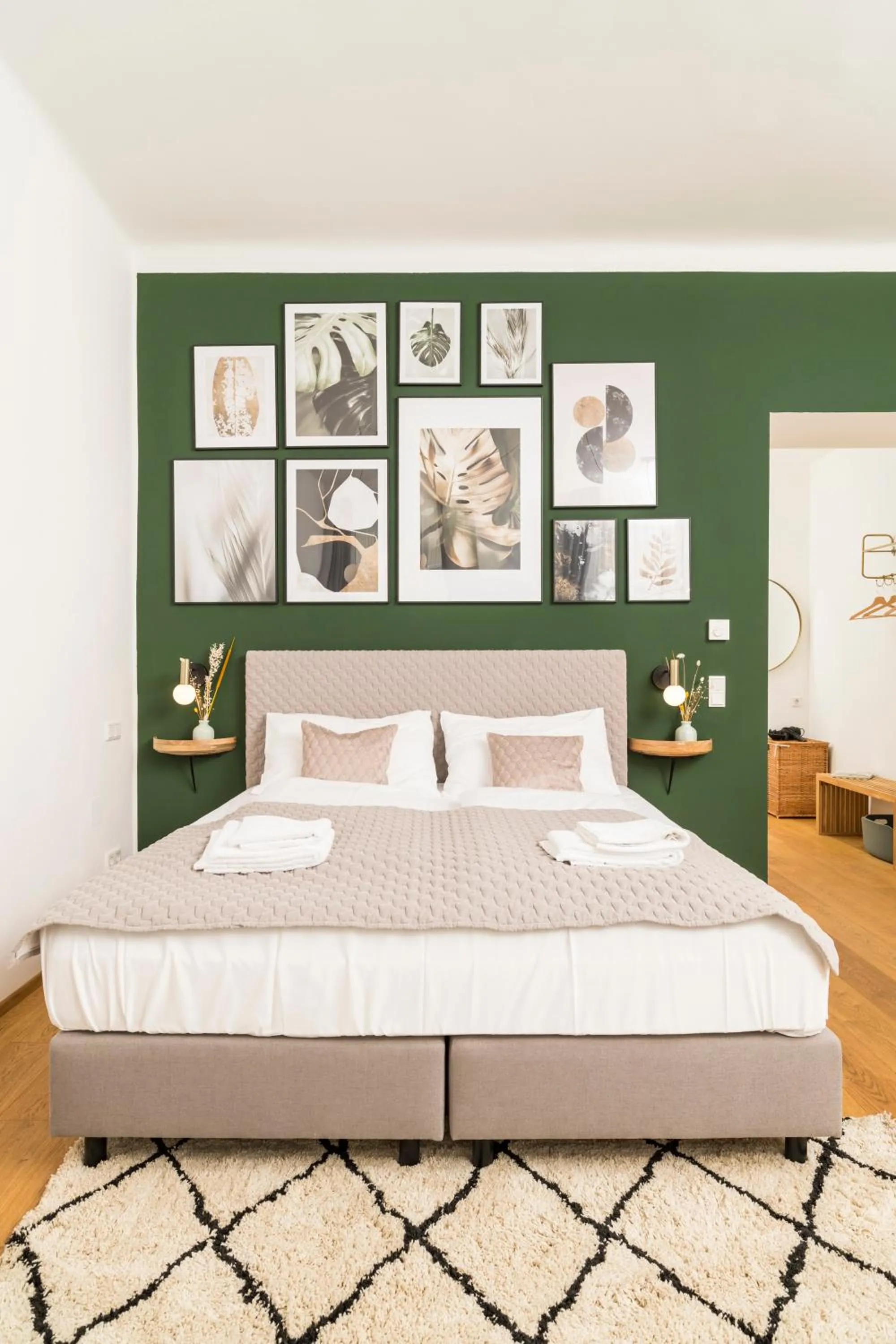 Bedroom, Bed in Mint@Naschmarkt Premium Apartments