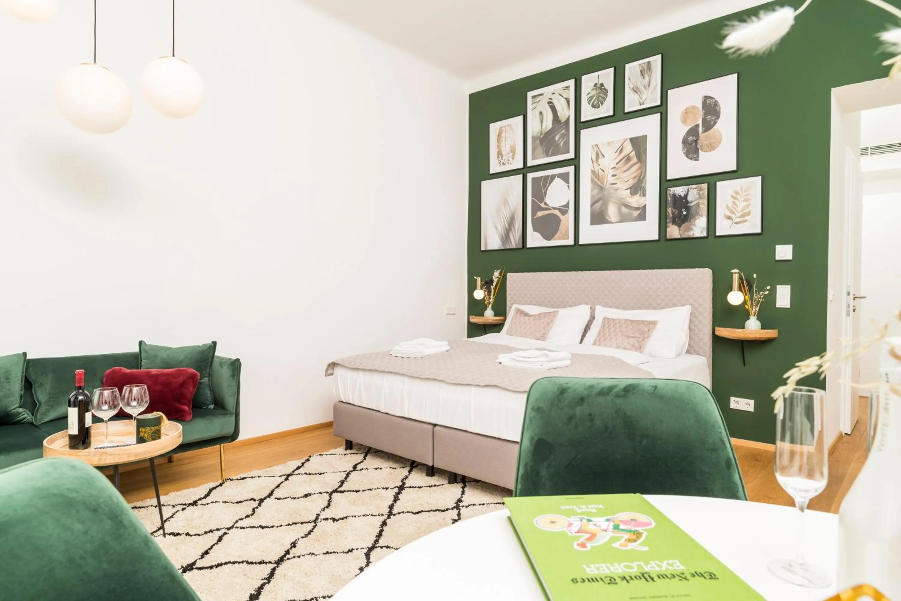 Bedroom, Bed in Mint@Naschmarkt Premium Apartments