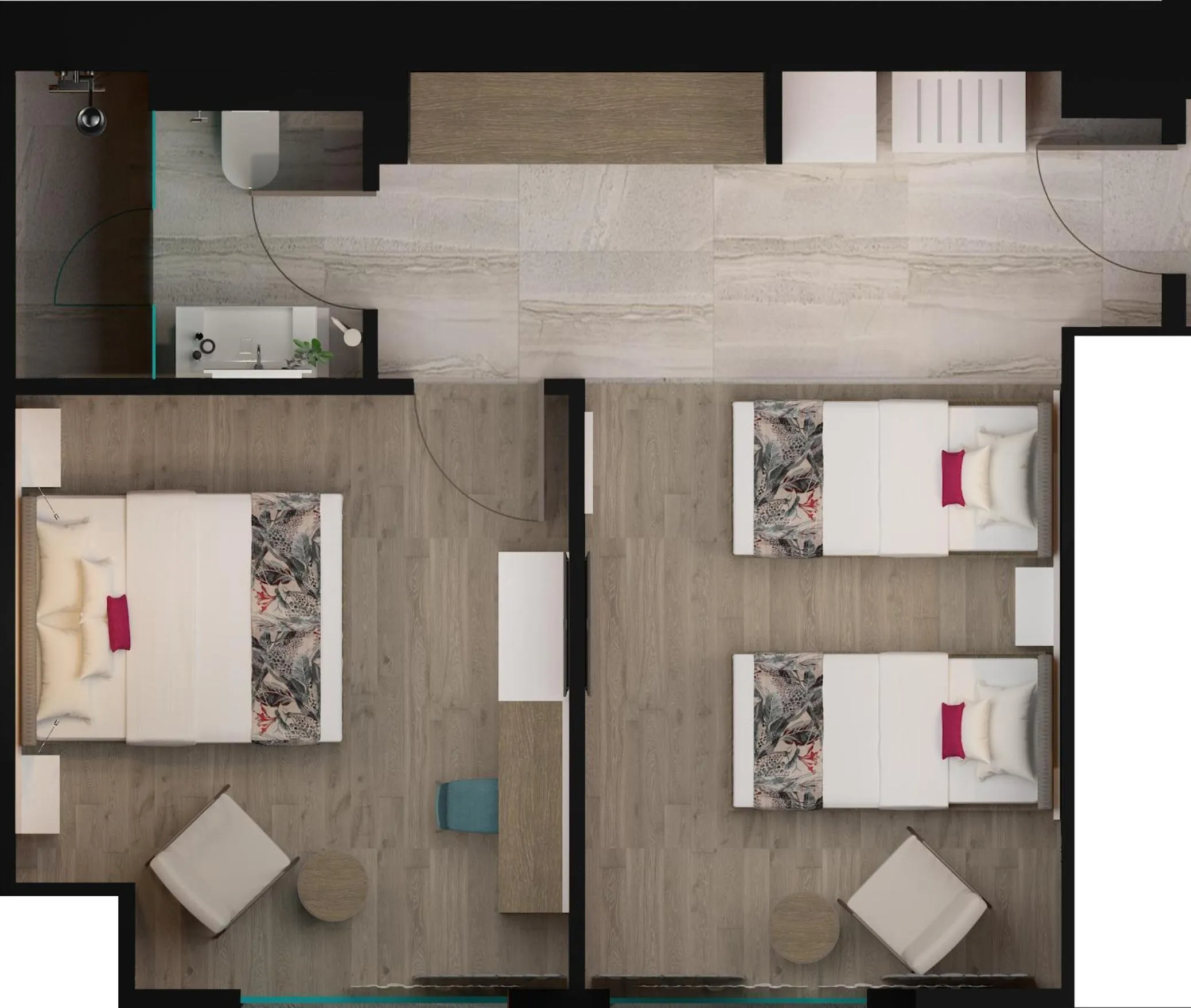 Photo of the whole room in WOOVO Phuket Patong - by Swandor