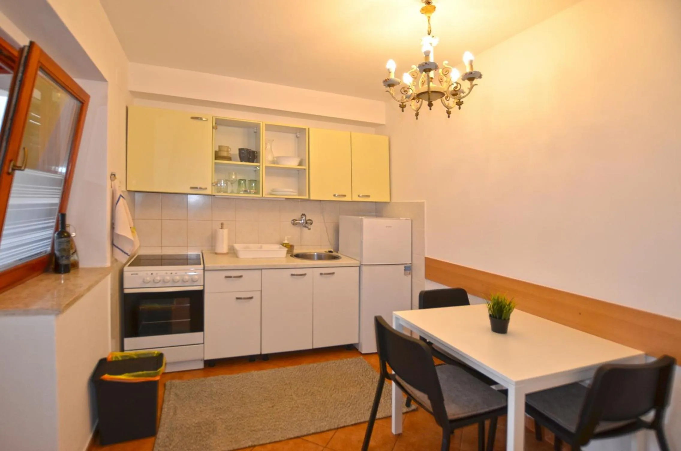 Kitchen or kitchenette in Apartments Greta