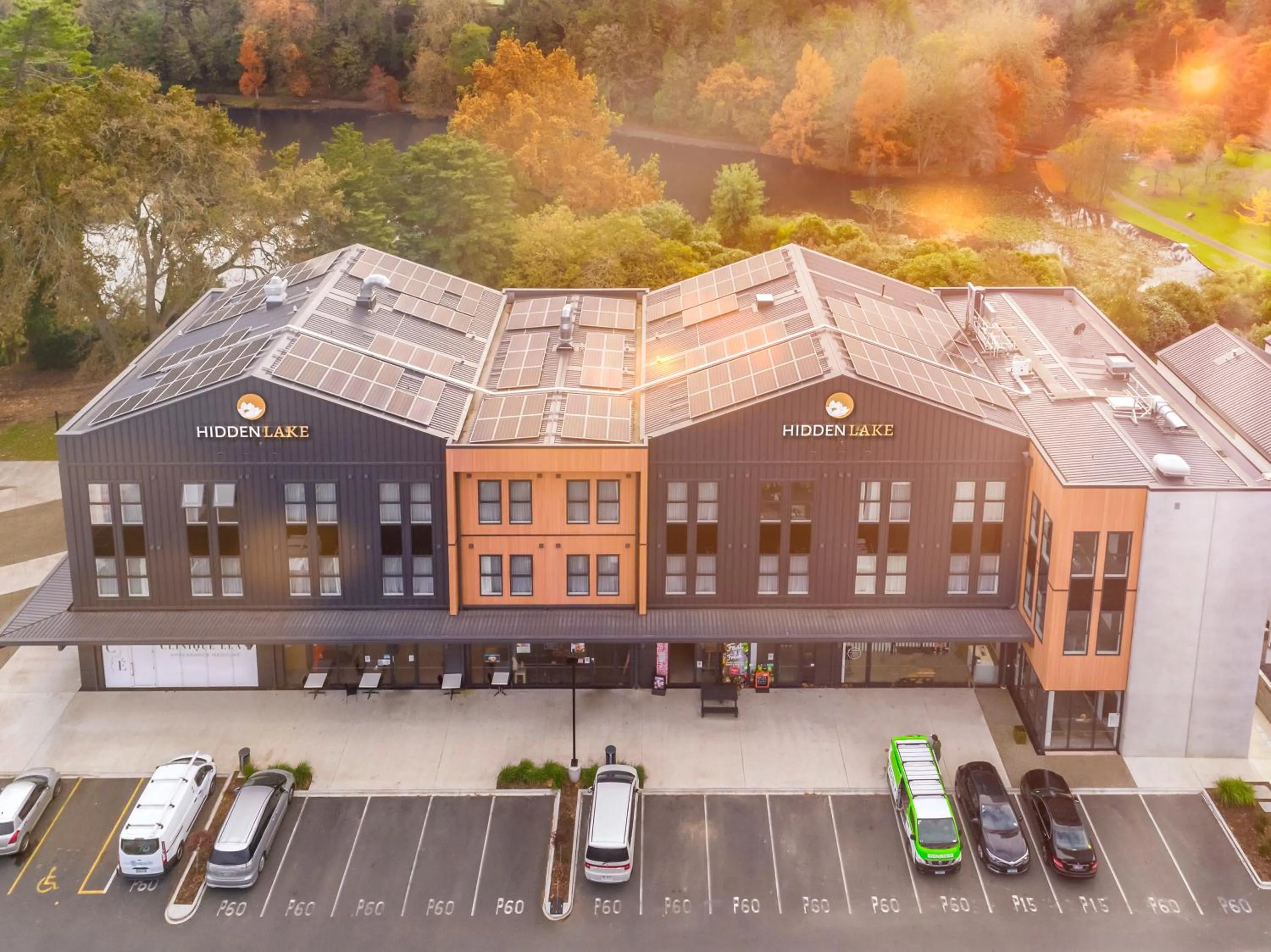 Property building in Hidden Lake Hotel & Apartments