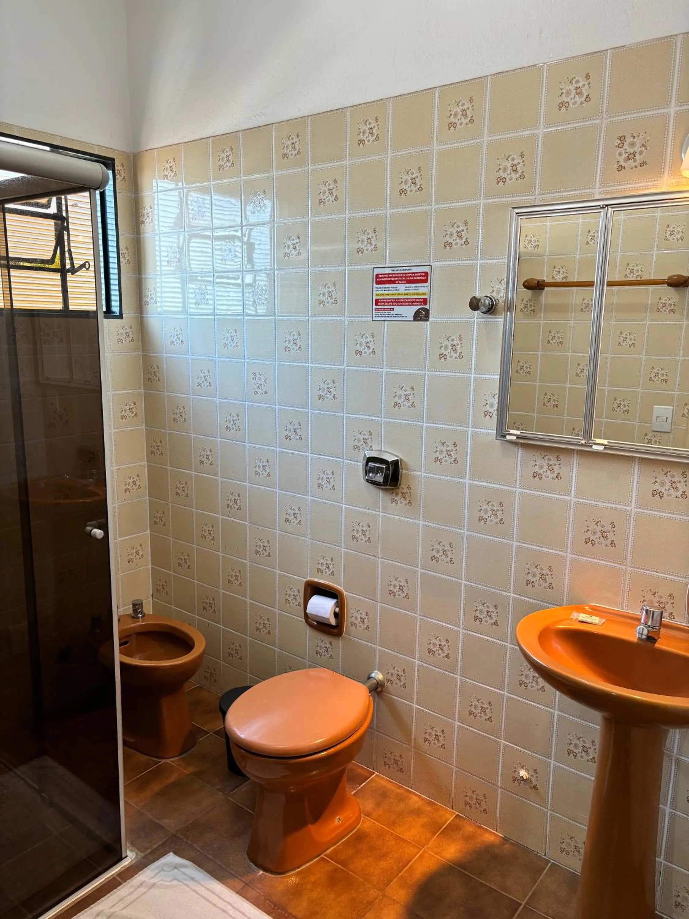 Bathroom in Hotel São Marcos Orlândia SP