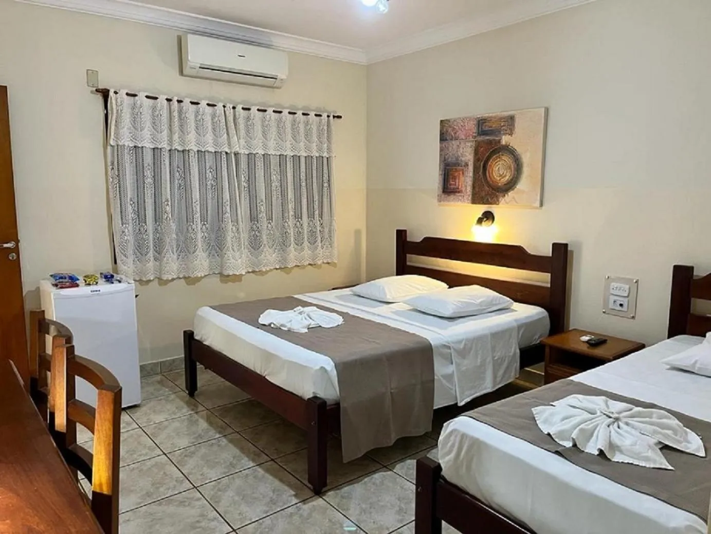 Bed in Hotel São Marcos Orlândia SP