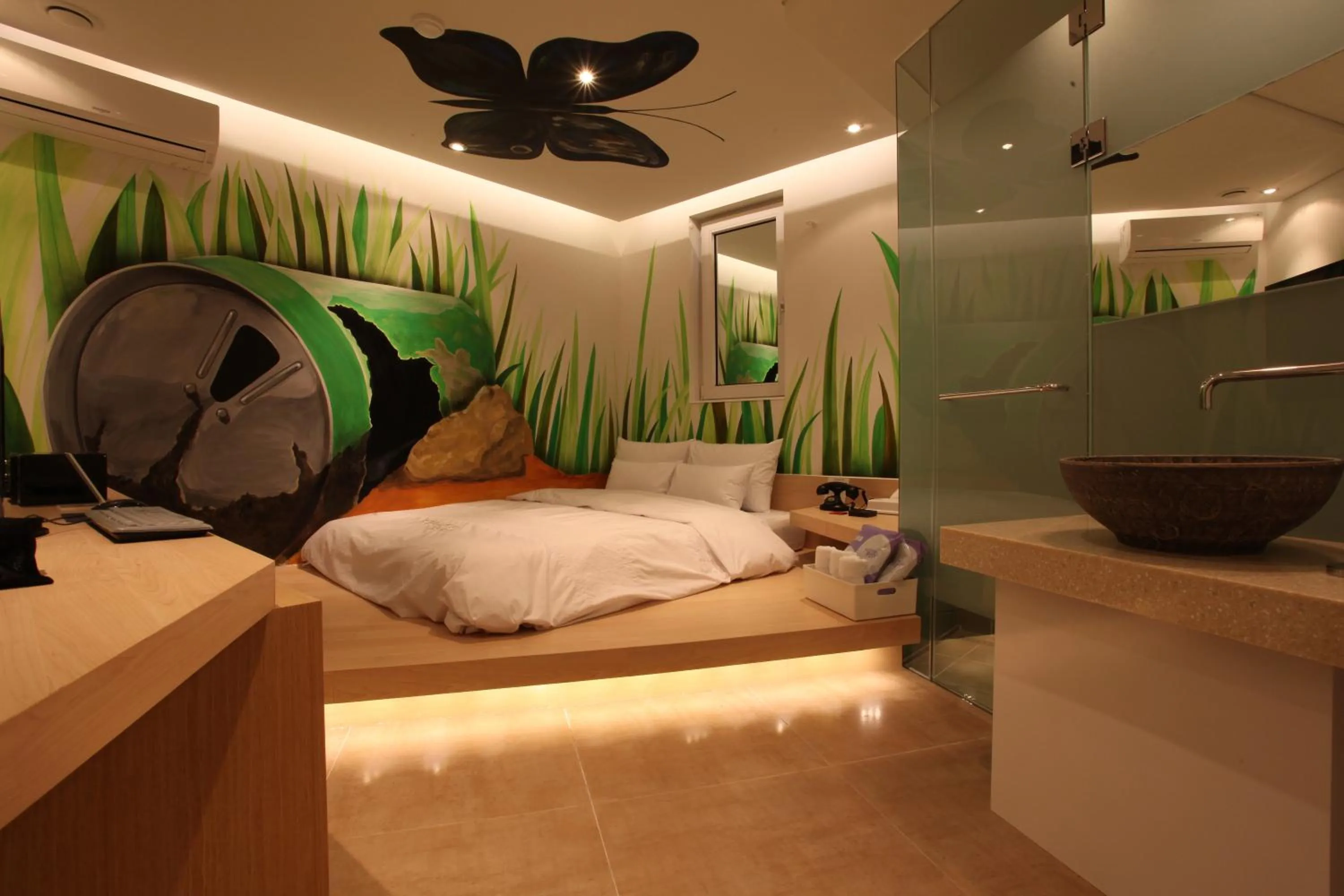 Bedroom, Bed in Hotel POP3 Jongno