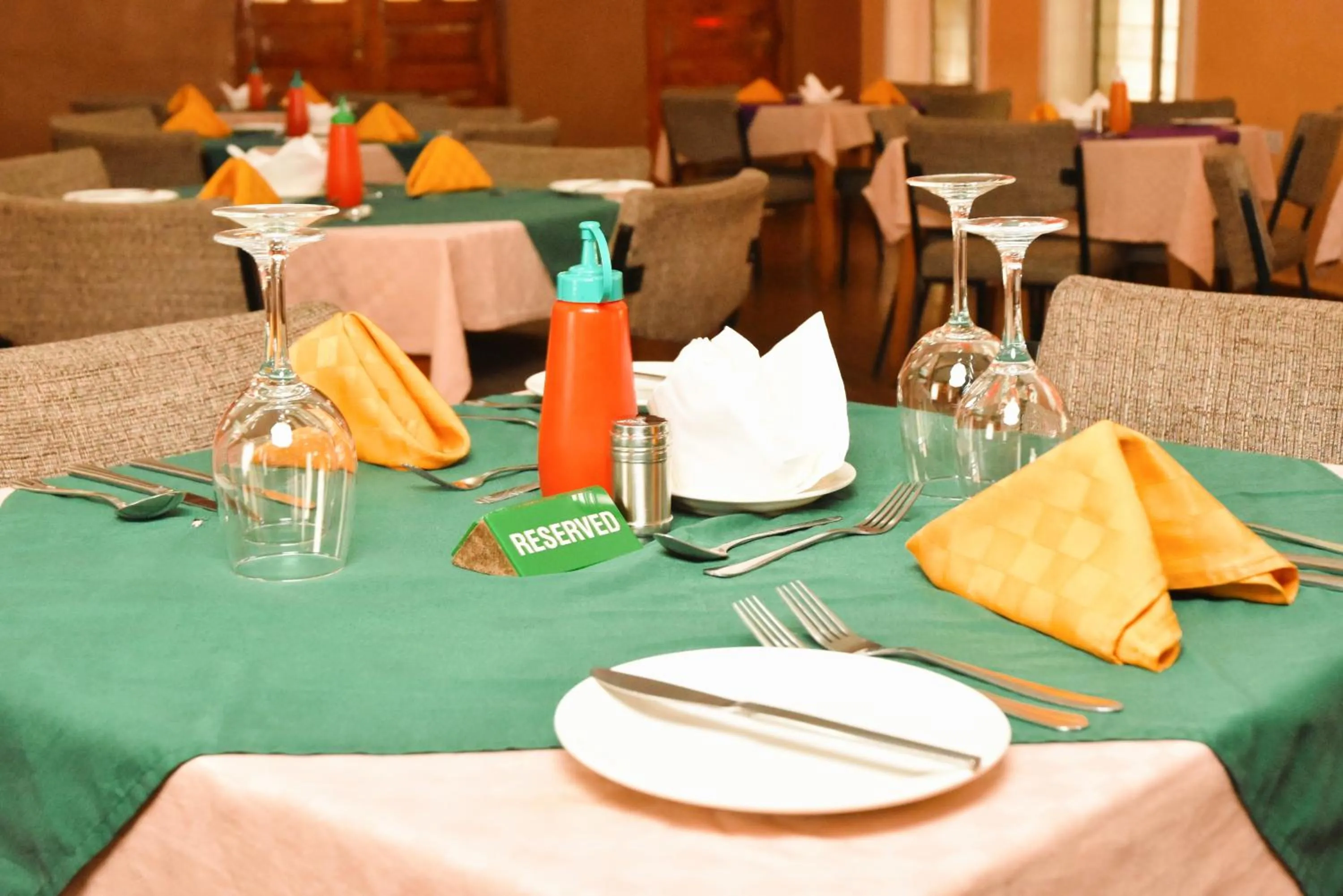 Dining area in Wagon Wheel Hotel Eldoret